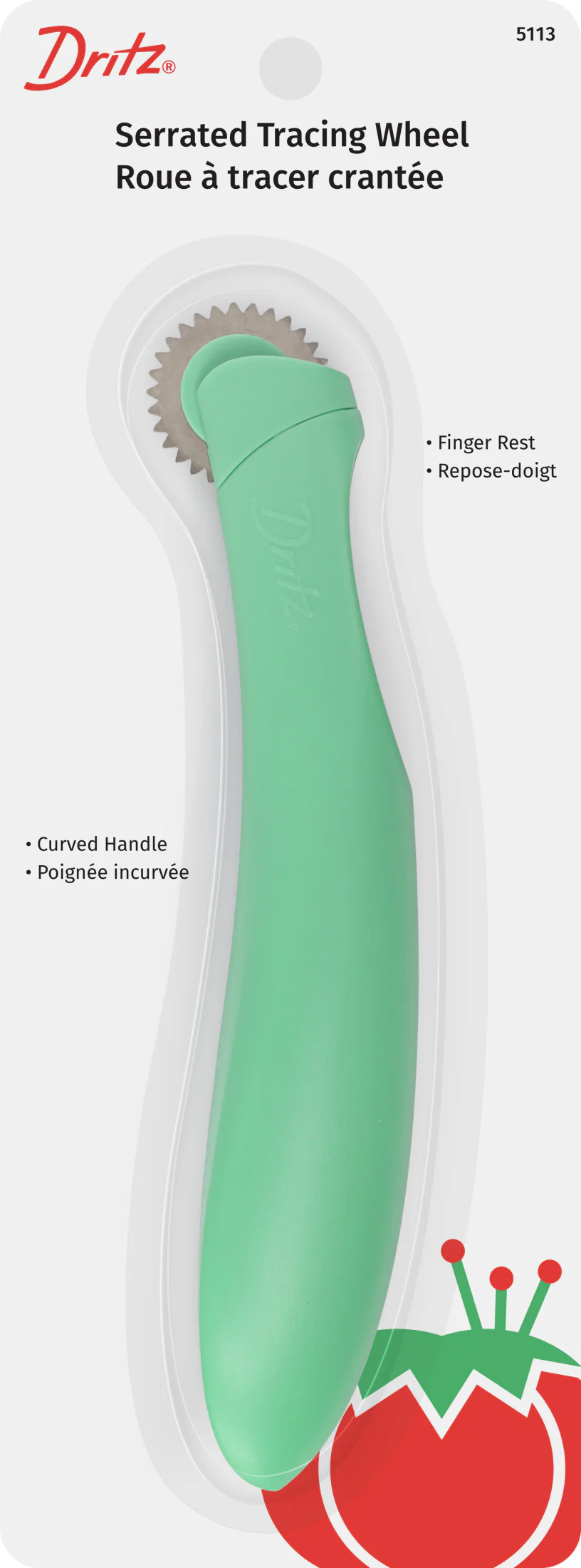 Ergonomic Serrated Tracing Wheel
