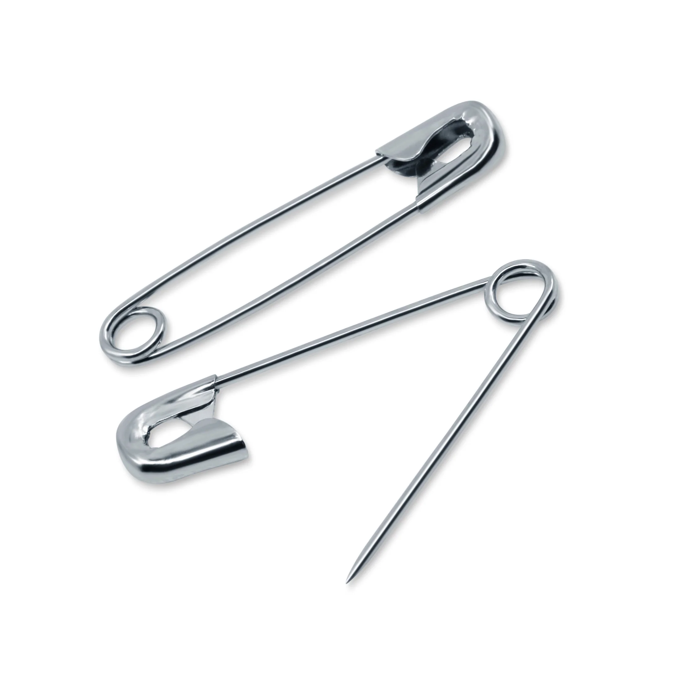 1-1/16" Safety Pins, Nickel - Image 6