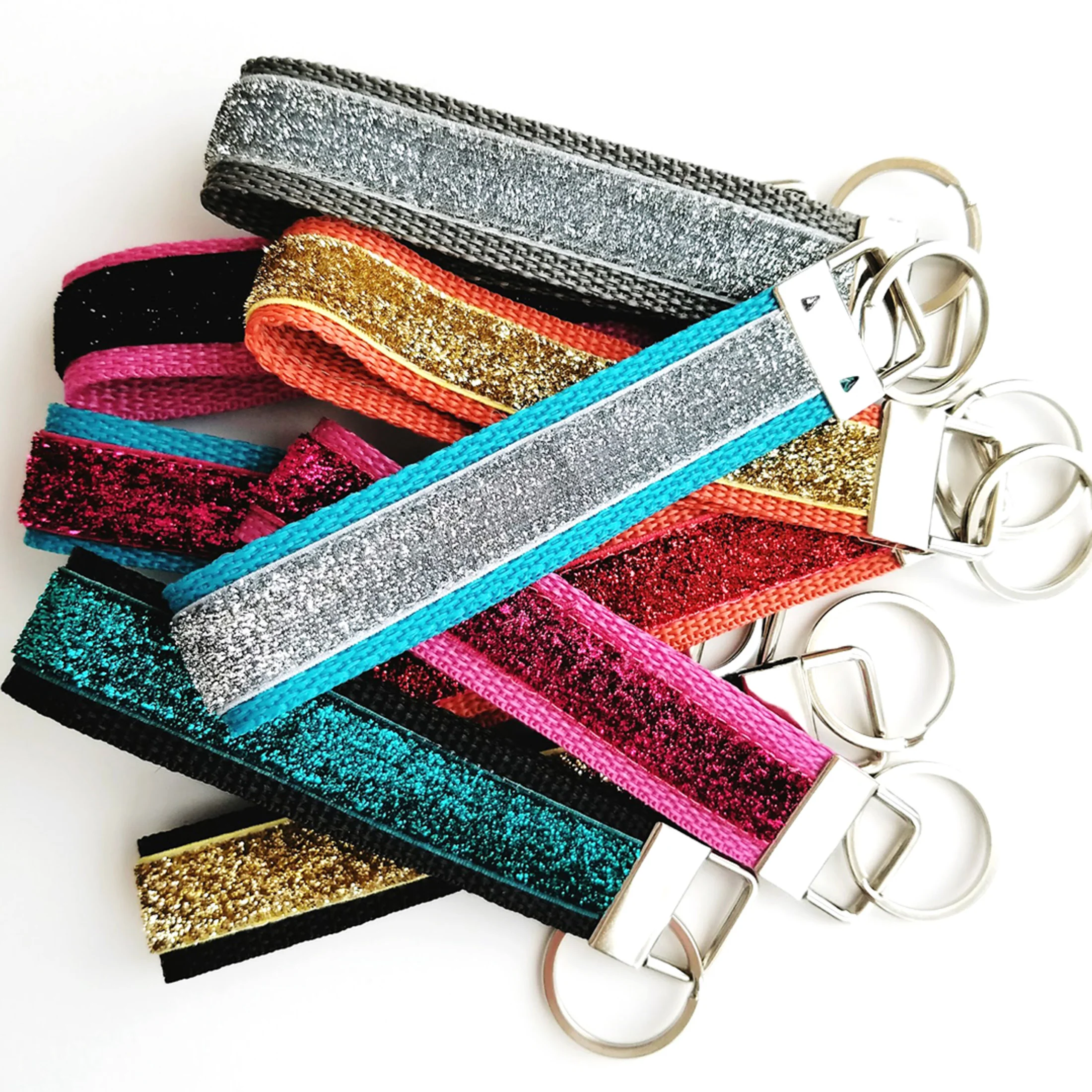 1" Key Fob Hardware Set - Bonus Pack, Nickel, 5 Sets - Image 5