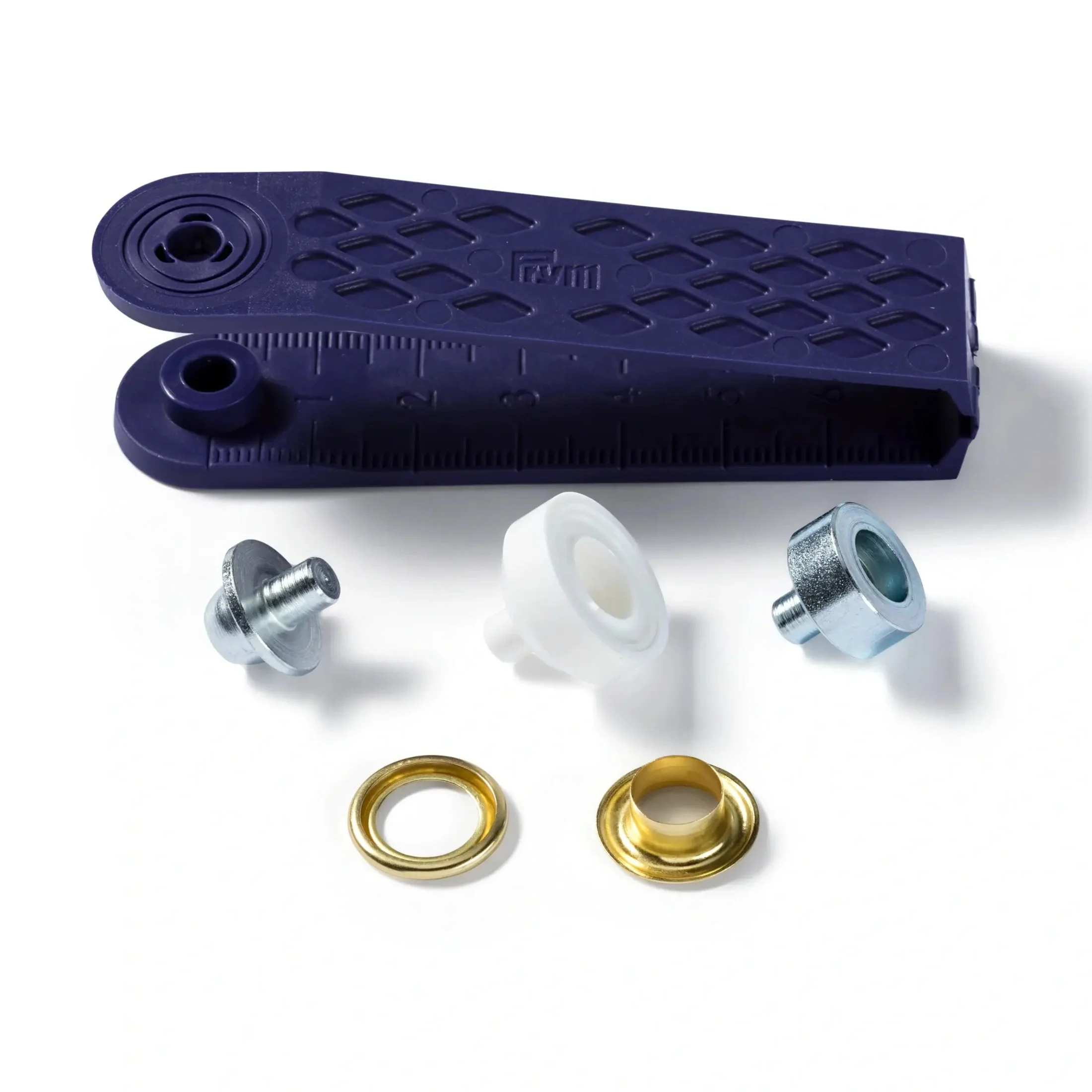 Eyelets with washers 8 mm gold with tools 24pc - Image 2