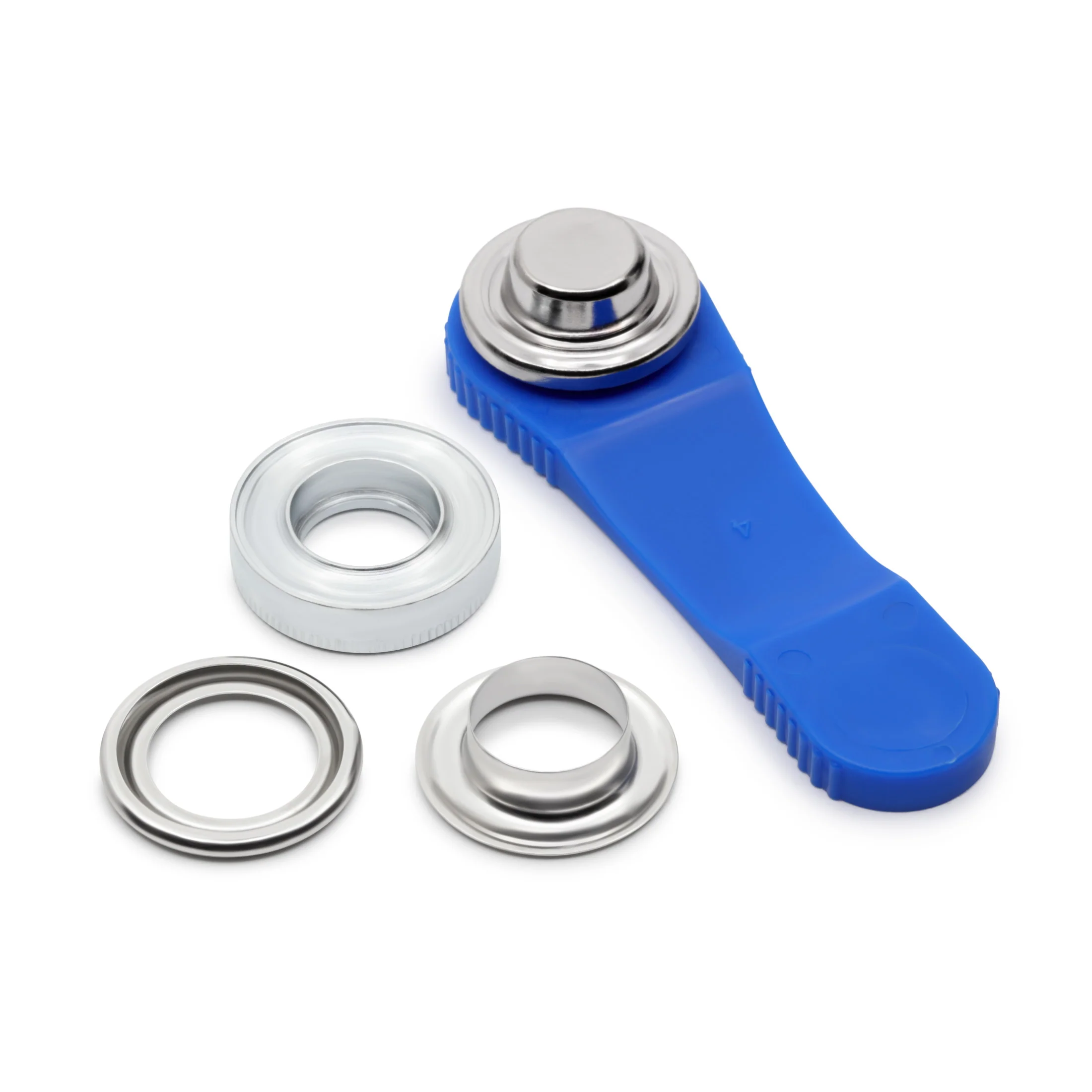 Eyelets with washers 14 mm silver with tools 10pc - Image 3