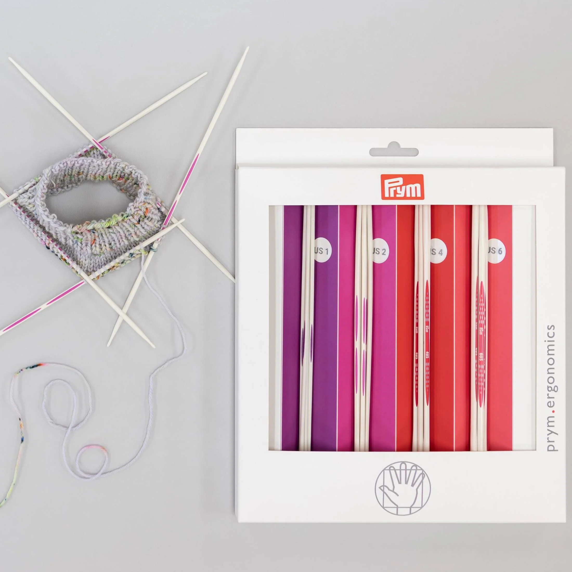 8" Ergonomic Double Point Knitting Needles Set - Image 4