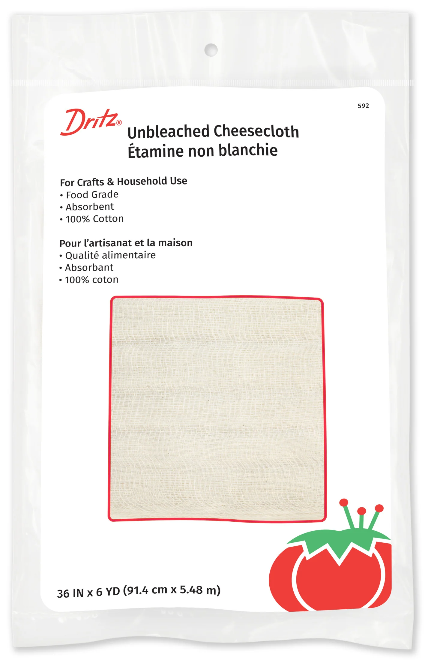 36" Cheesecloth, Beige, 6 yd