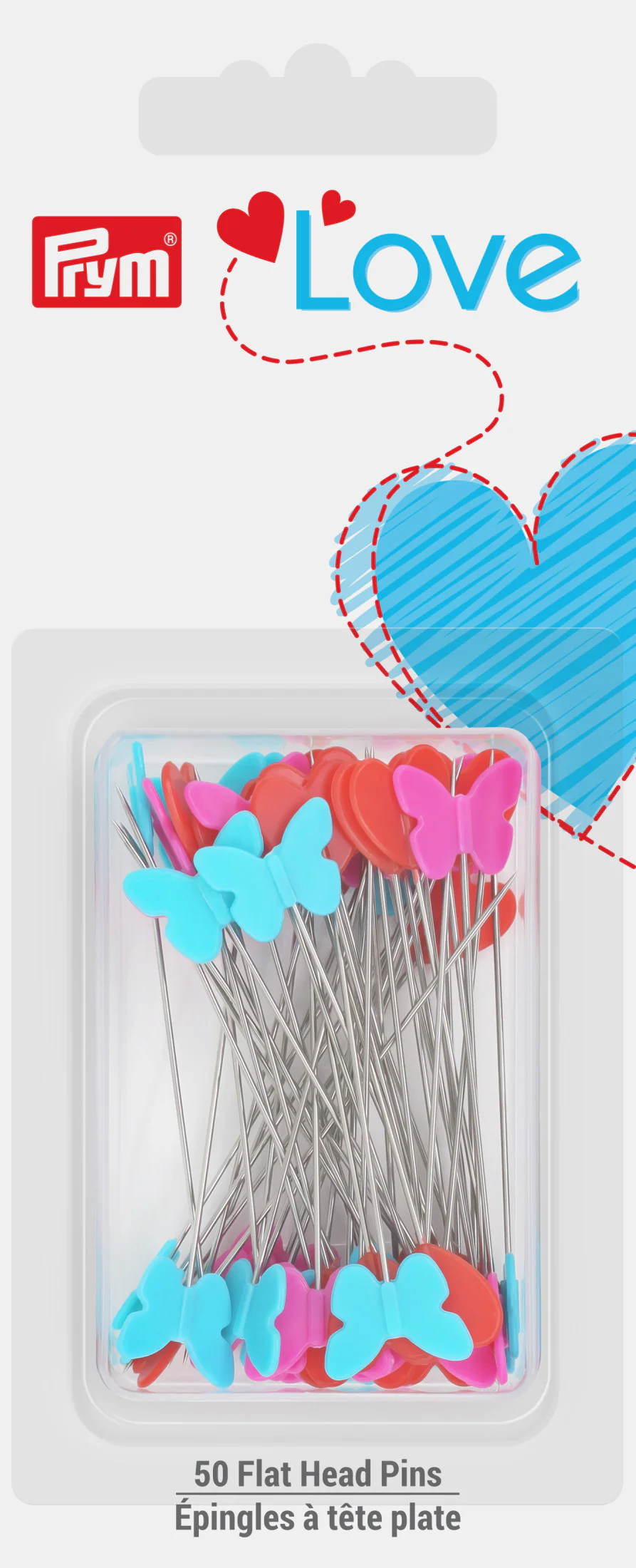 2-1/8" Flat Head Pins, 50 pc
