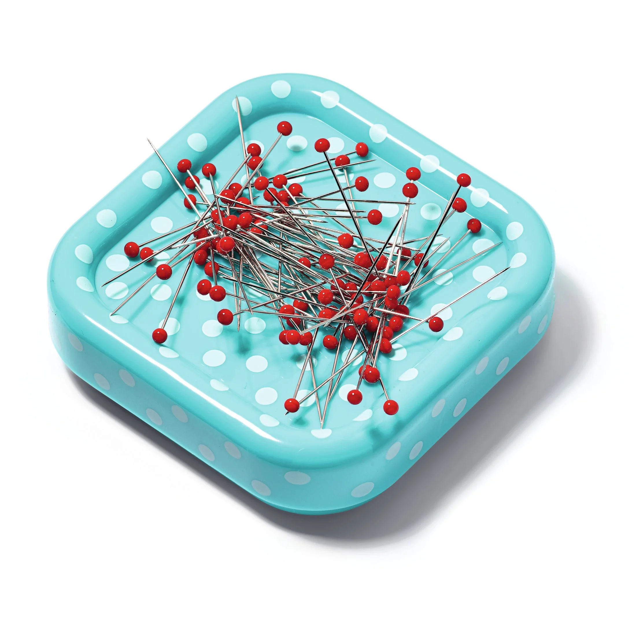Magnetic Pin Cushion with 100 Glass Head Pins - Image 3