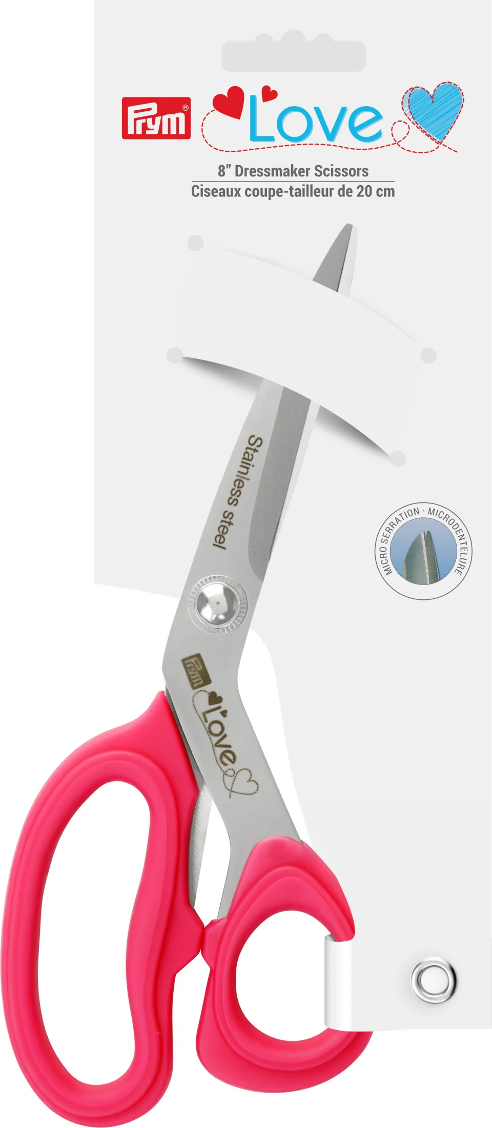 8" Dressmaker Scissors, Stainless Steel