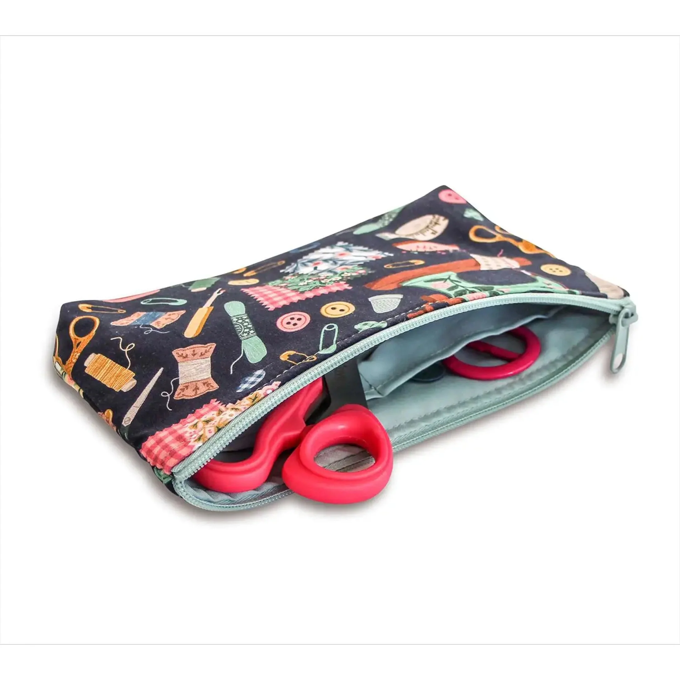 Multi-Purpose Organizer Zipper Pouch, Aqua Notions - Image 2