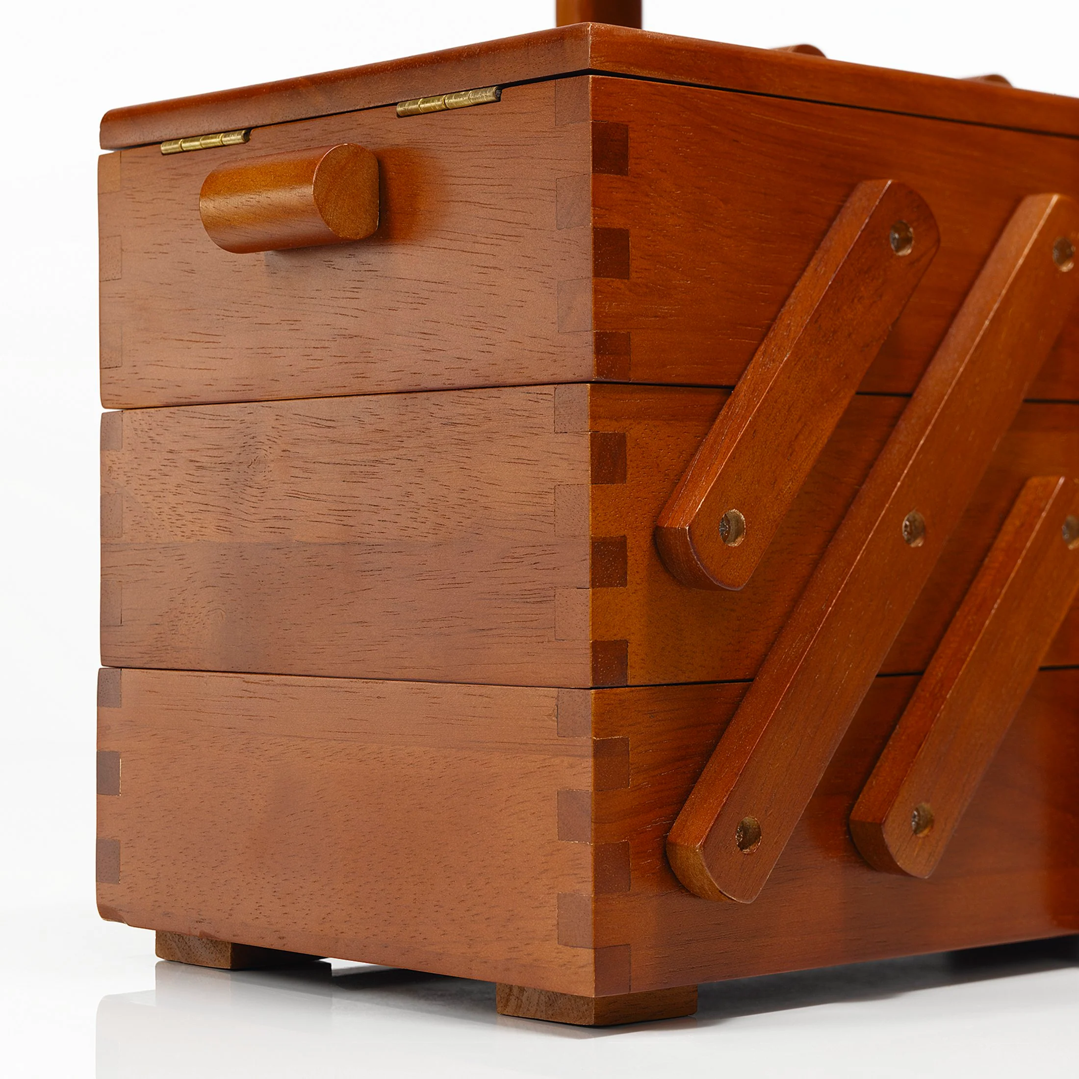 Dark Wood Sewing box - Image 2