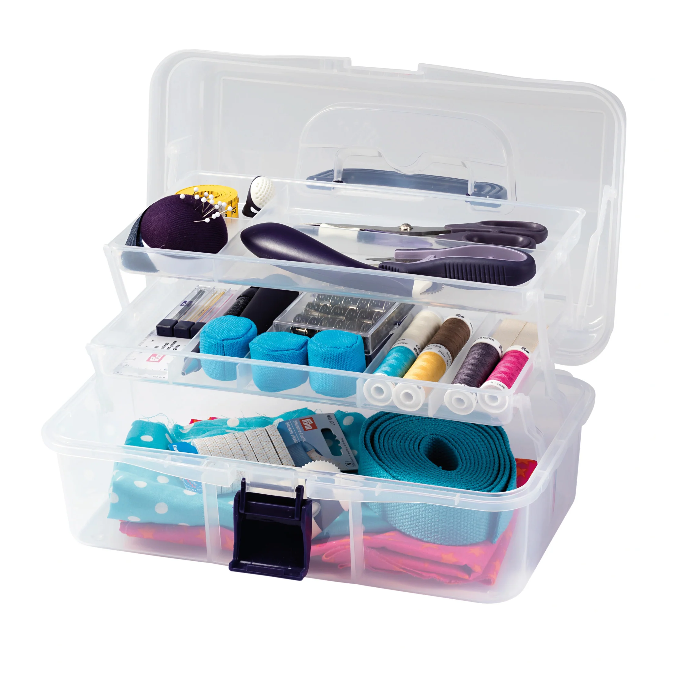Sewing Storage Box, Clear - Image 2