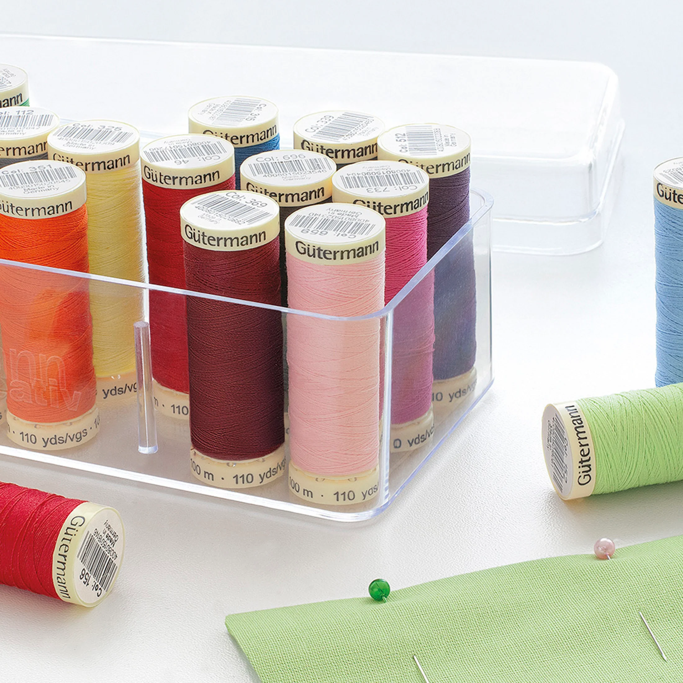 Cotton Thread Box, Assorted, 26 Spools - Image 3
