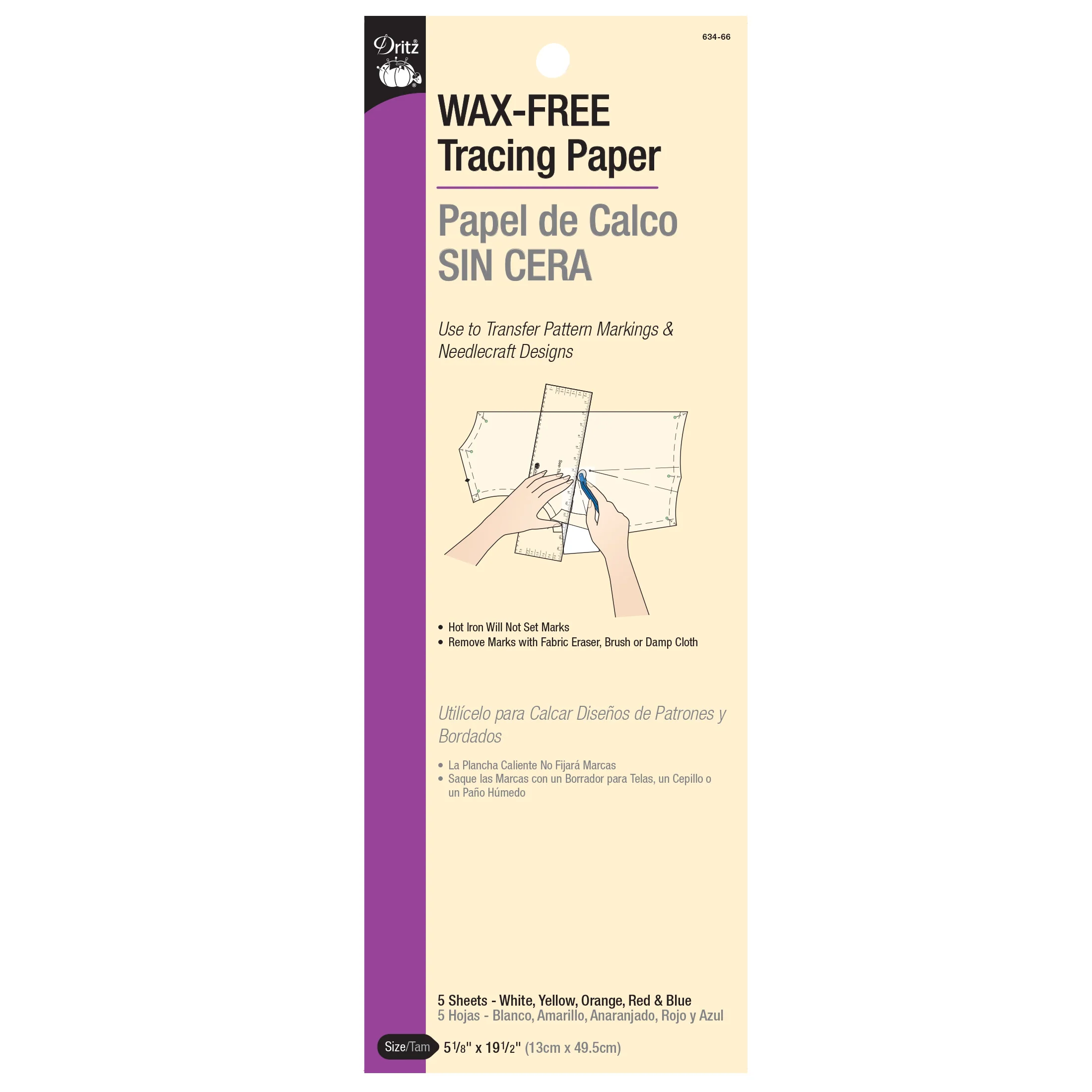 Wax-Free Tracing Paper, Assorted, 5 pc