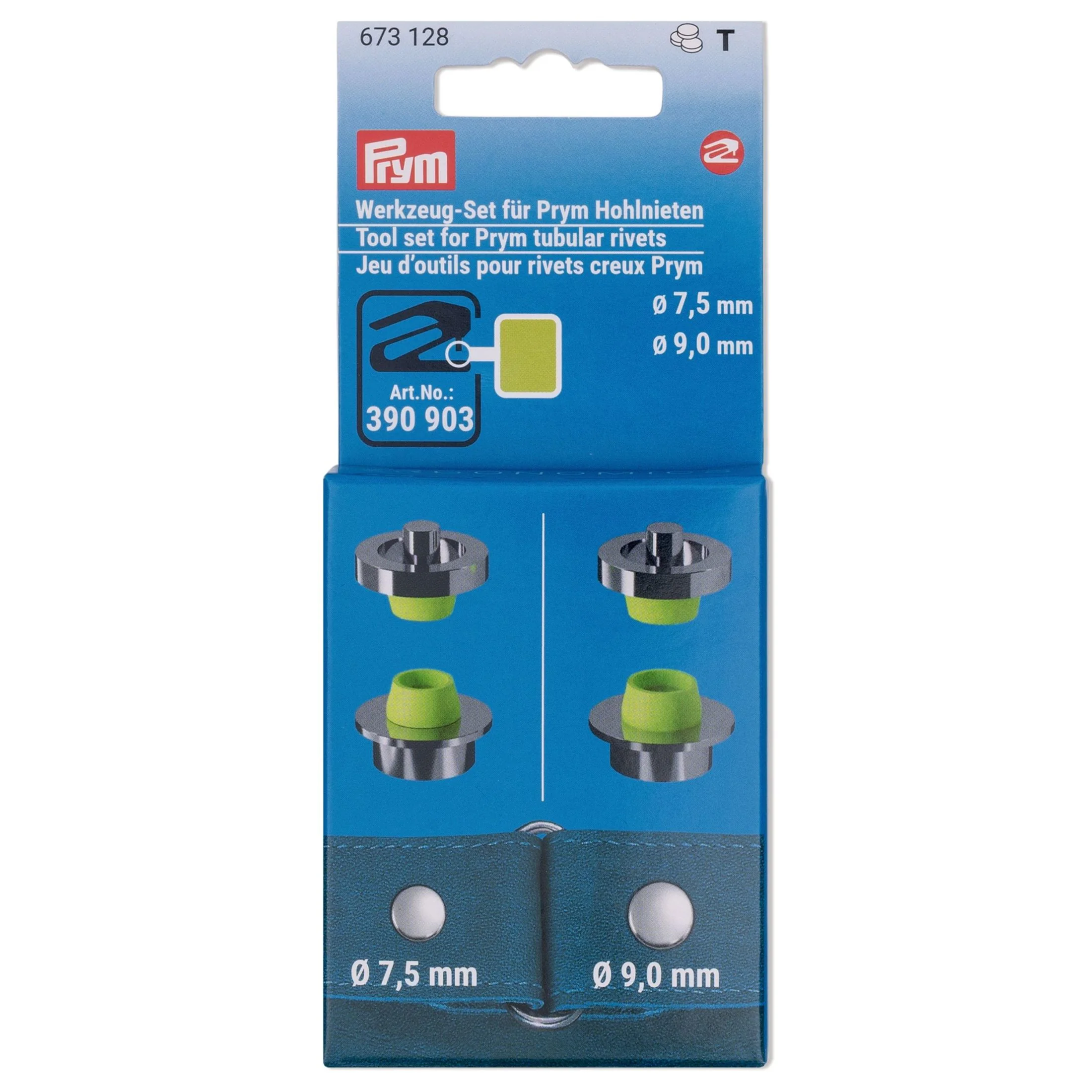 VARIO Tools set Rivets Tubular 7.5-9 mm
