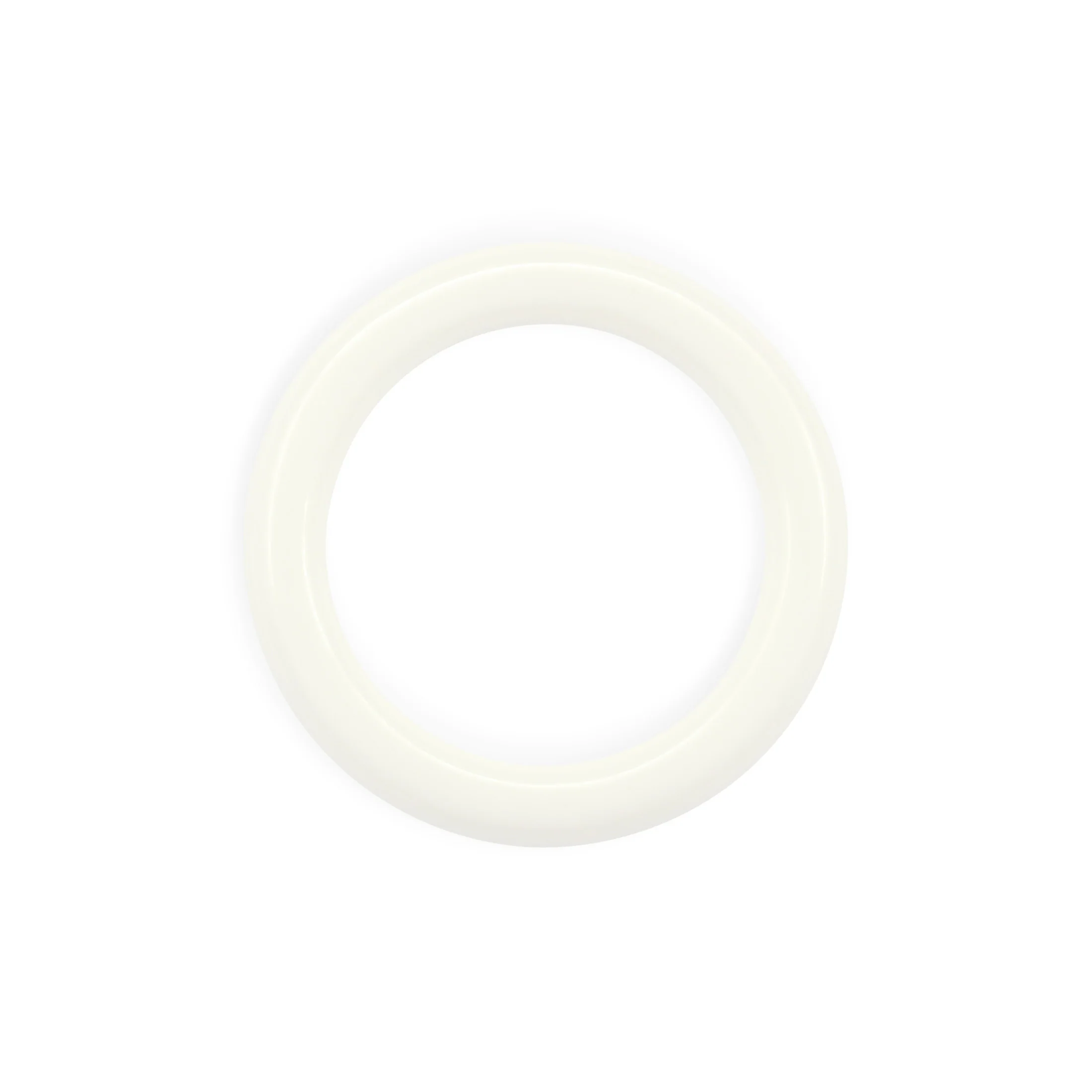 1-1/8" Plastic Rings, White, 14 pc - Image 3