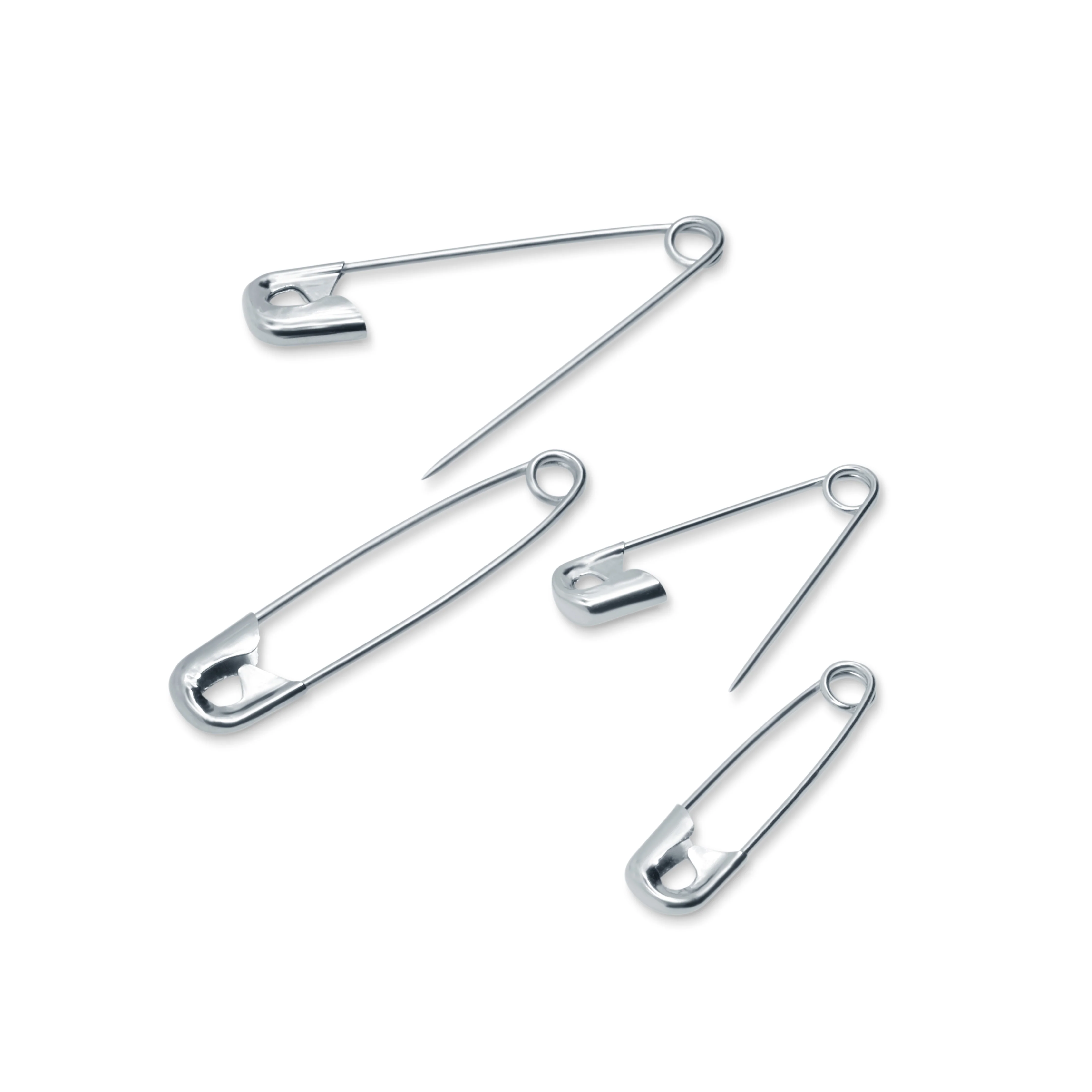 Safety Pins, Assorted Sizes, Nickel, 10 pc - Image 3