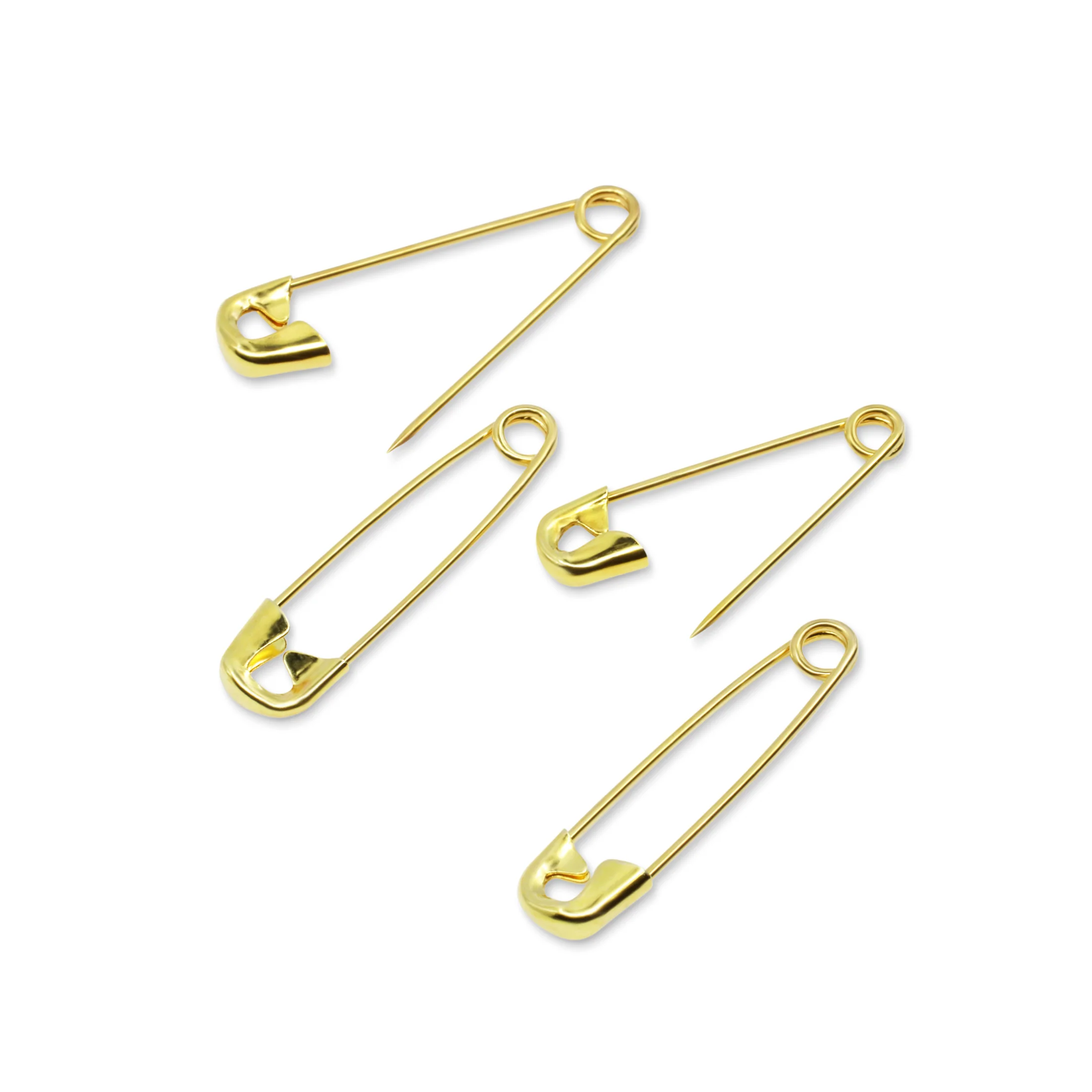 Safety Pins, Assorted Sizes, Gilt, 50 pc - Image 3