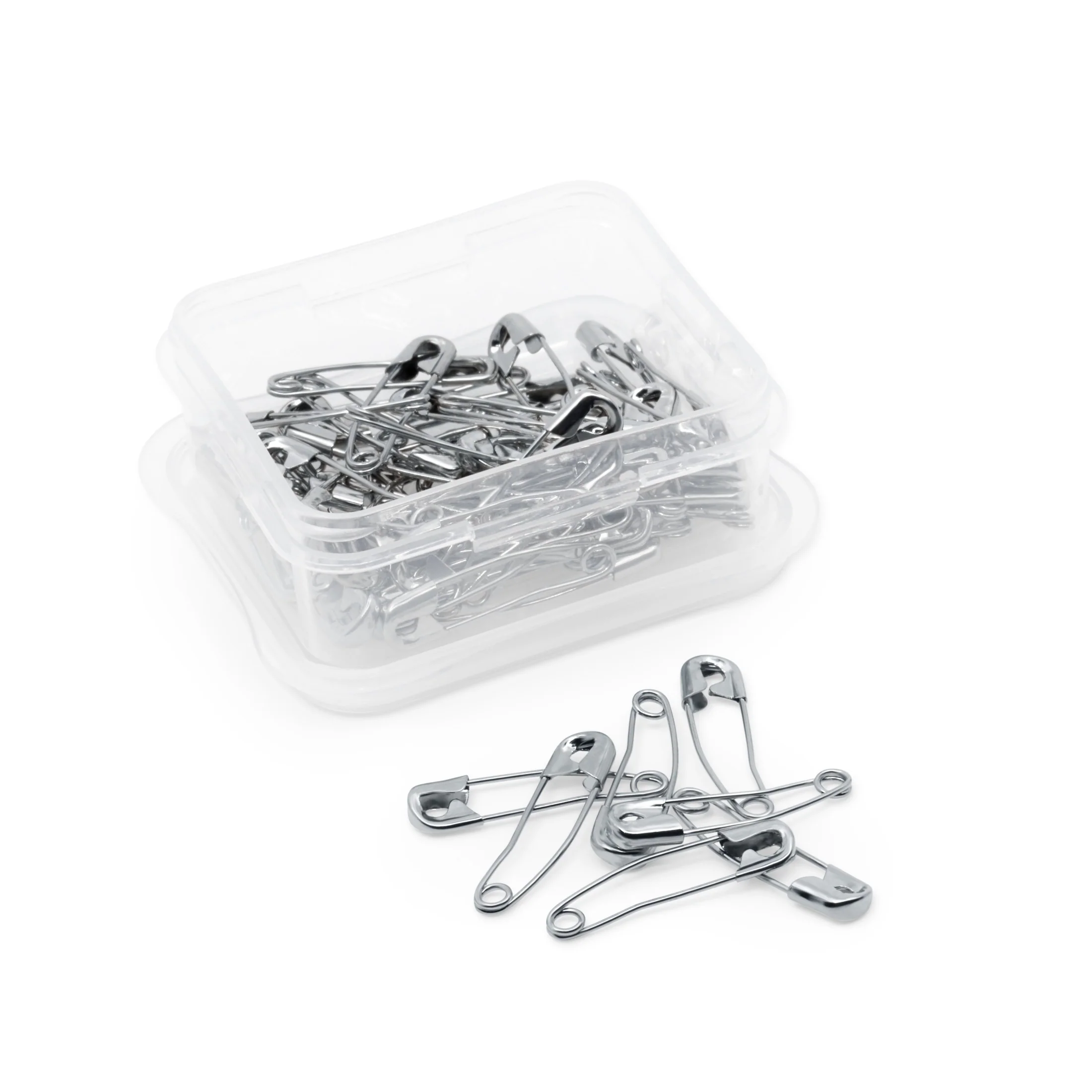 1-1/16" Curved Safety Pins, Nickel, 50 pc - Image 4