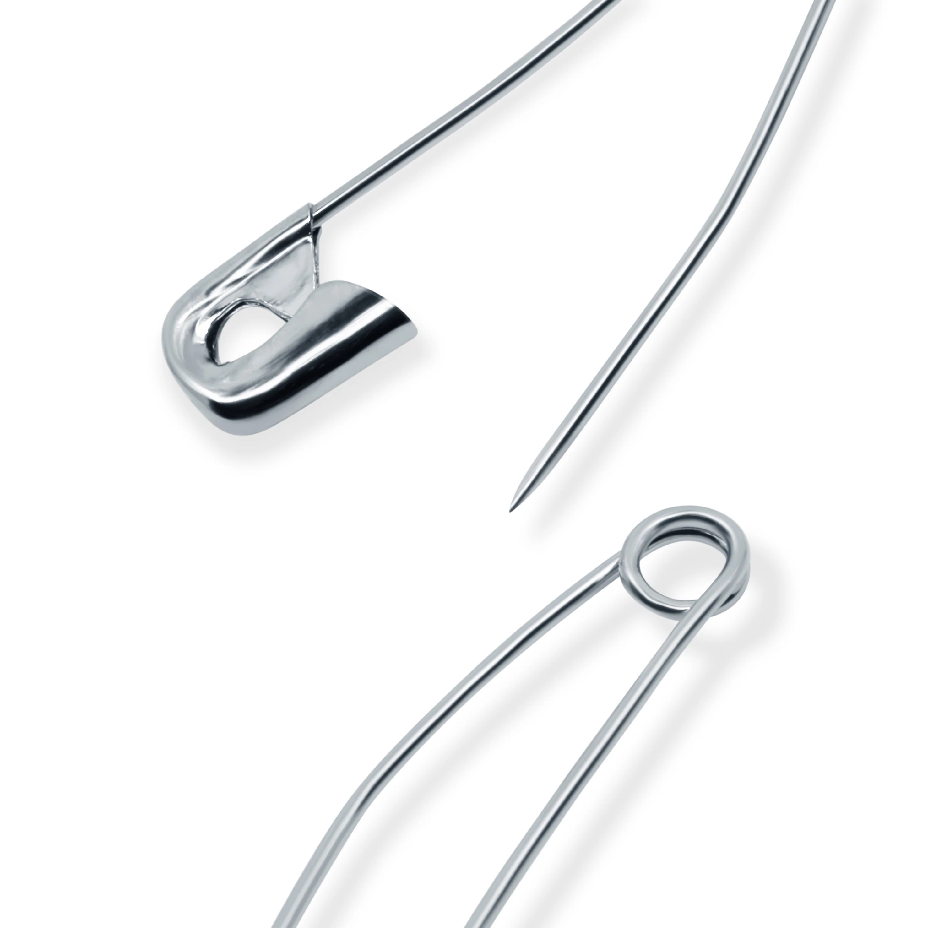 1-1/2" Curved Safety Pins, Nickel, 40 pc - Image 3