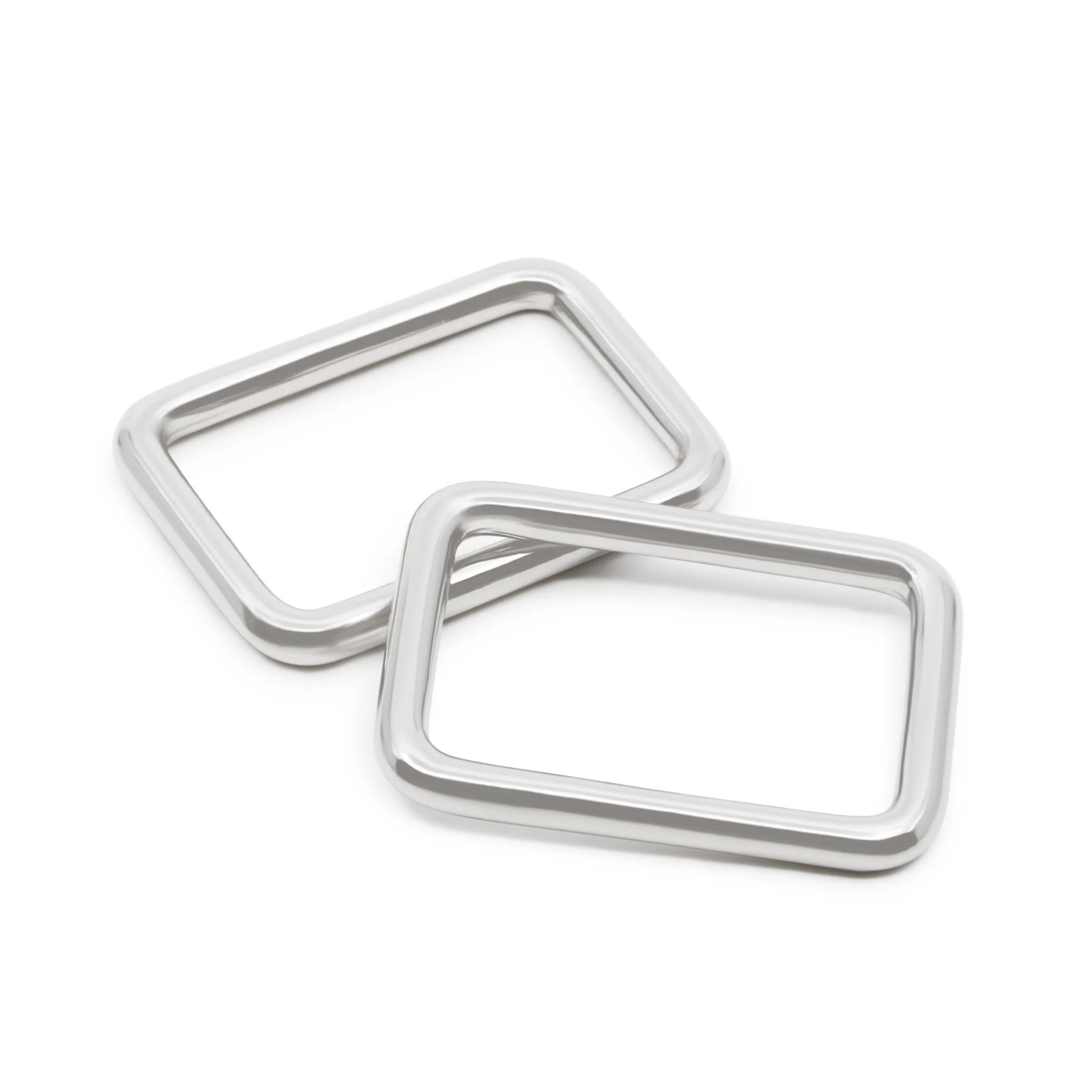 1" Rectangle Rings, Nickel, 2 pc - Image 4
