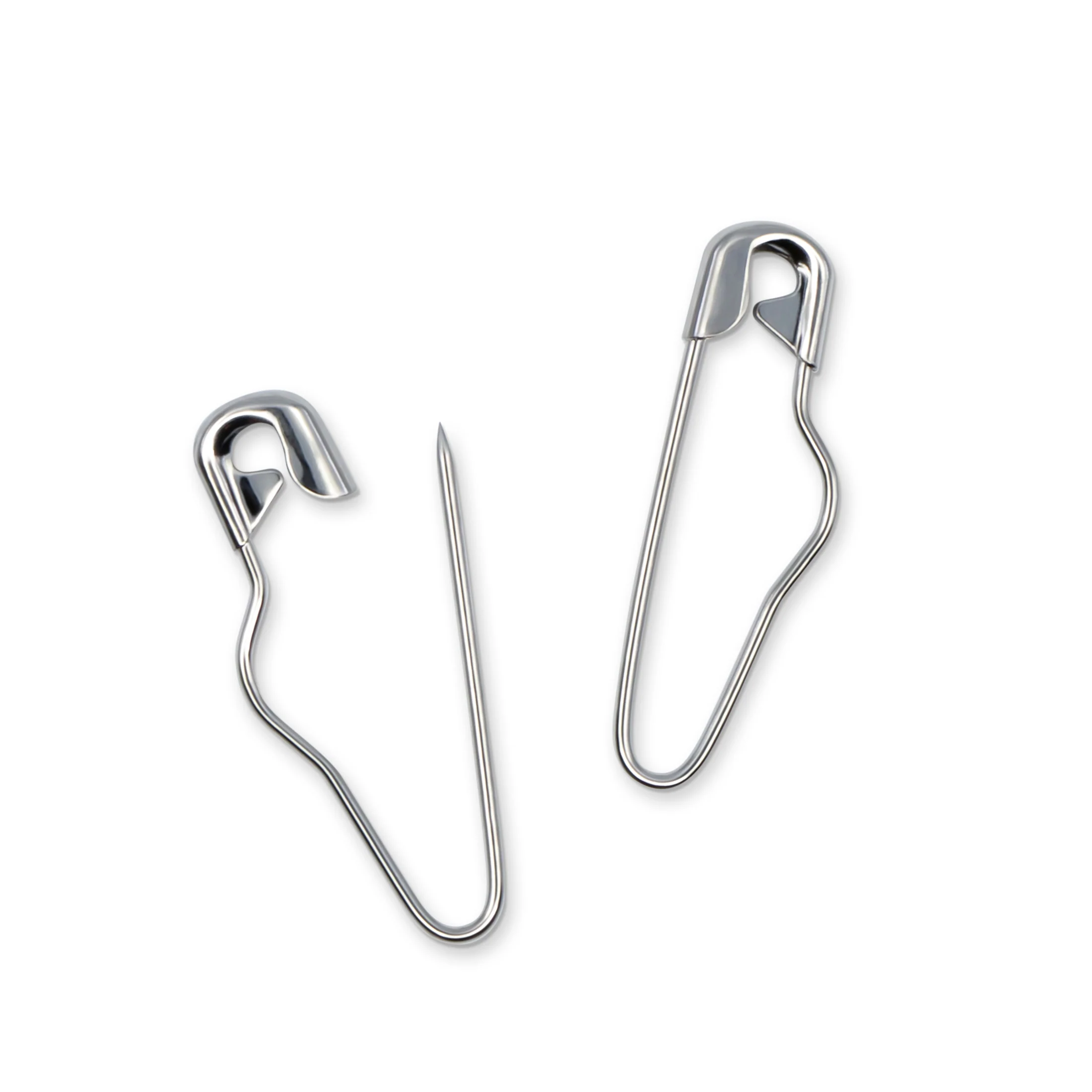 3/4" Button Pins, Nickel, 10 pc - Image 2
