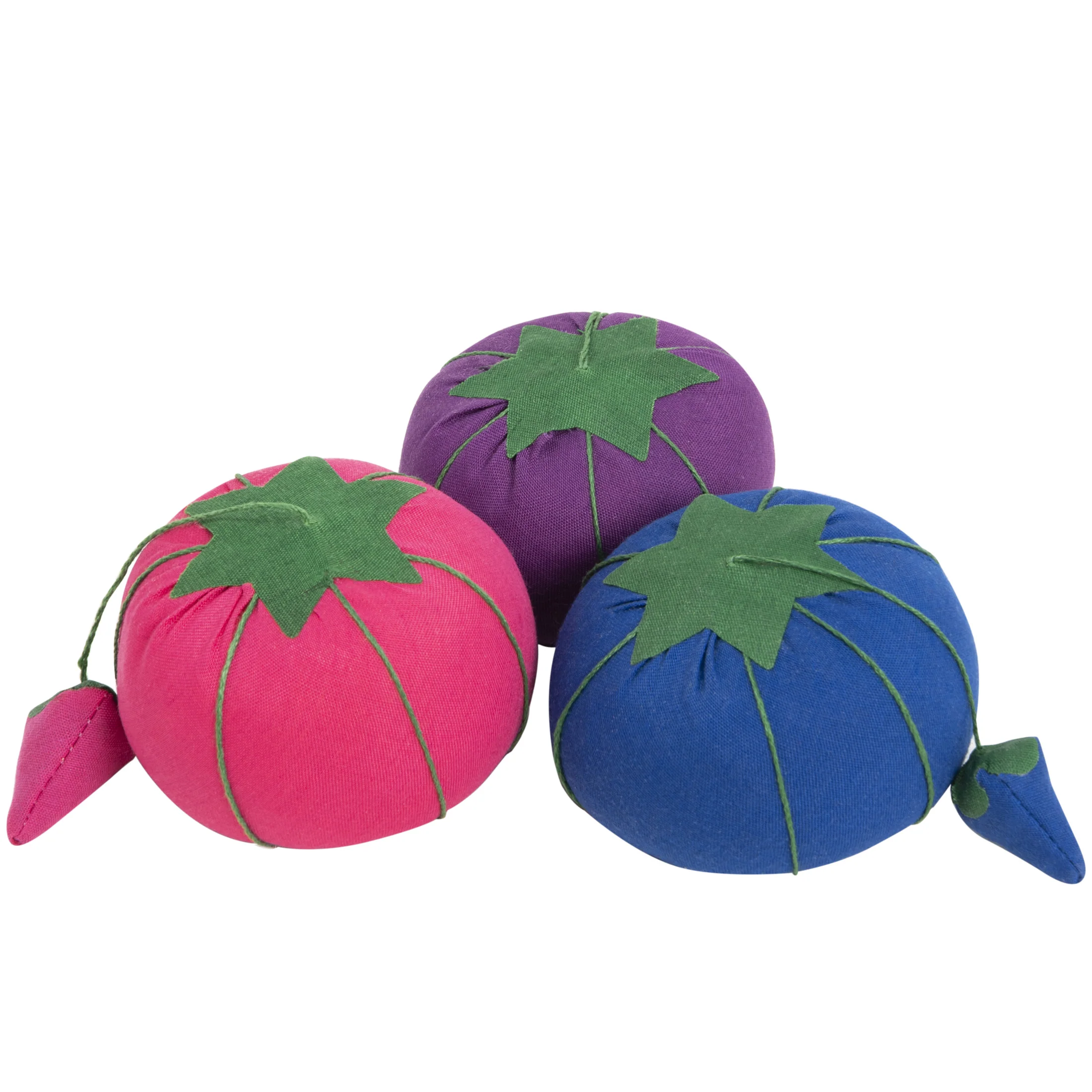 Tomato Pin Cushions with Strawberry Emery, 3-Pack