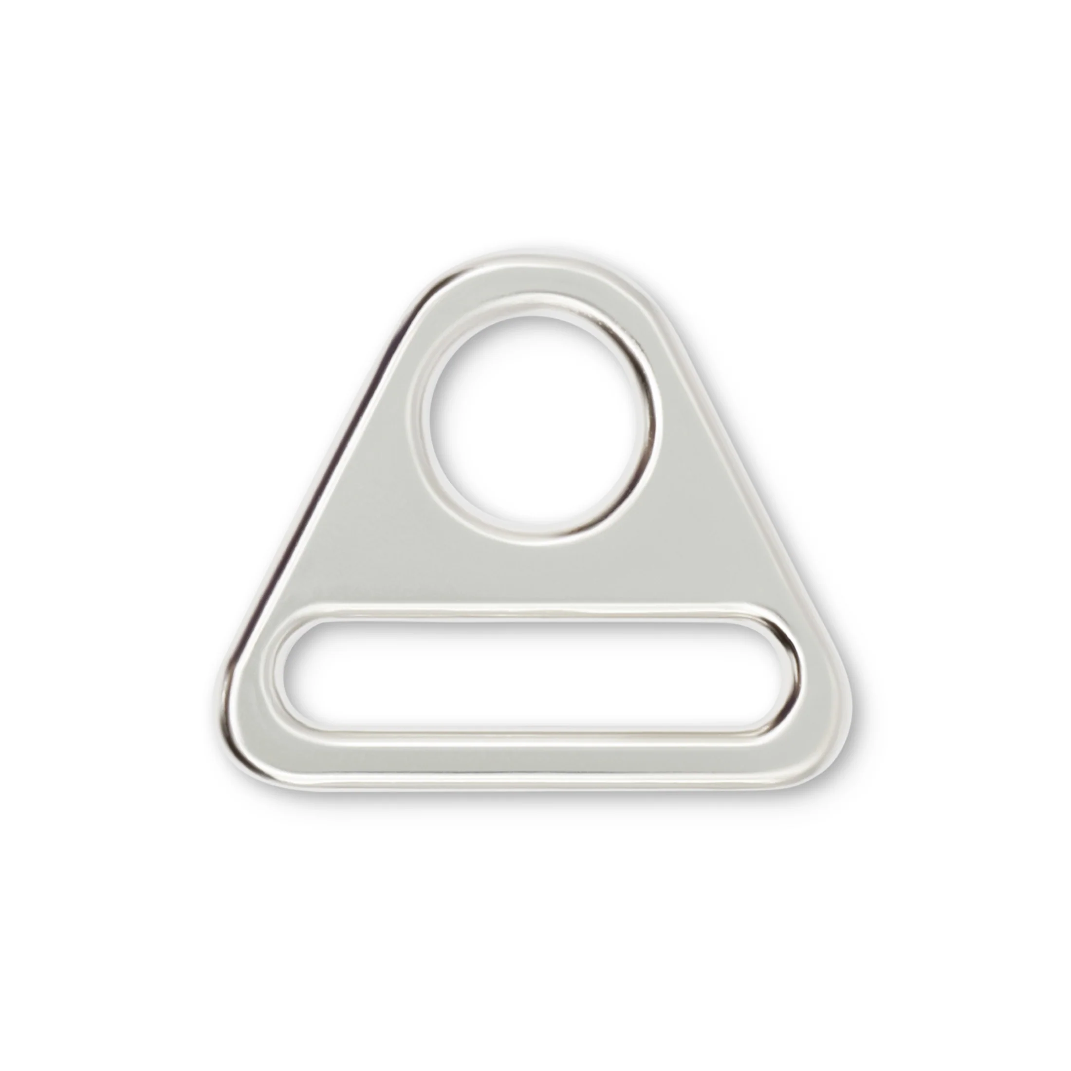 1" Triangle Rings, Nickel, 2 pc - Image 3