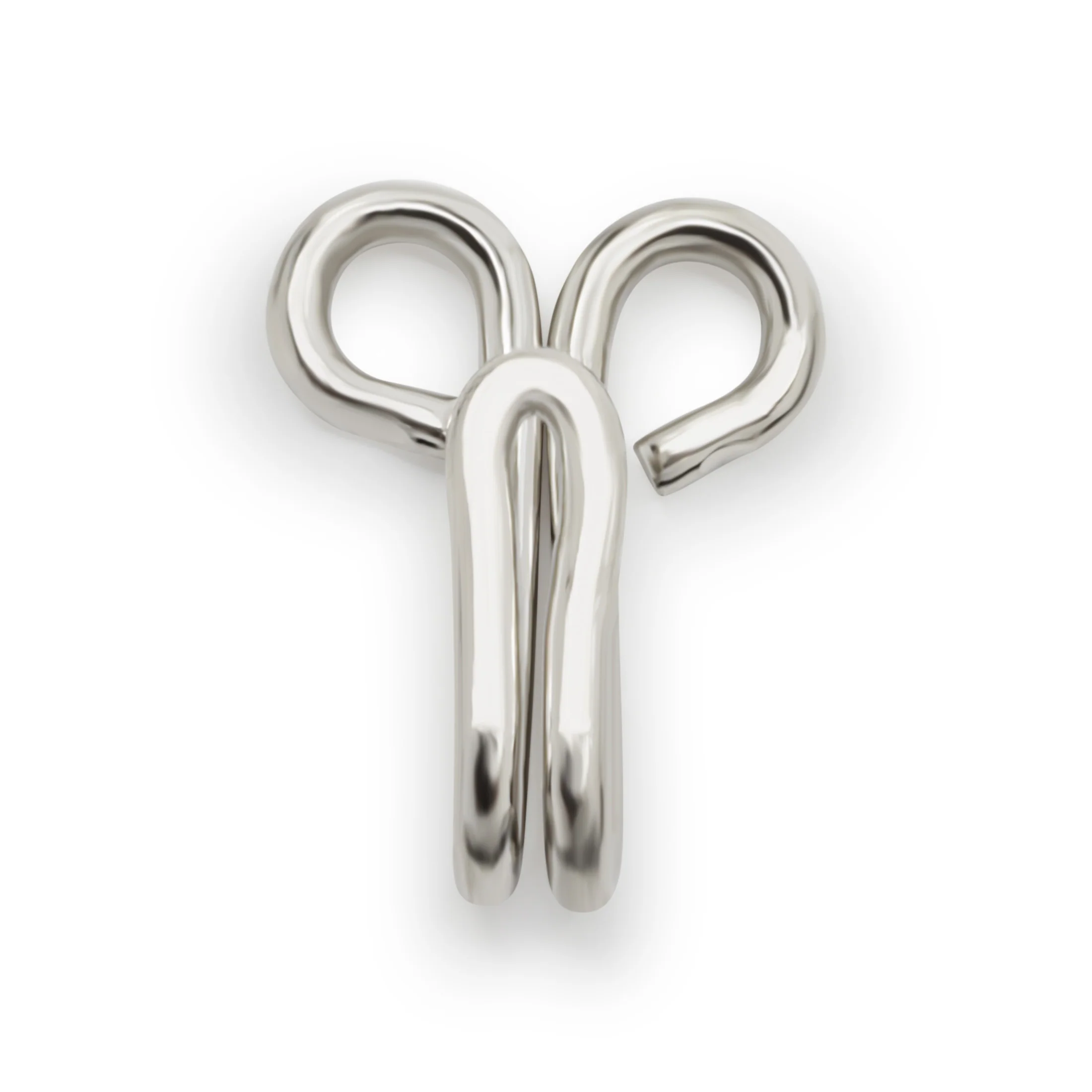 Size 11 White Brass Hooks - Image 2