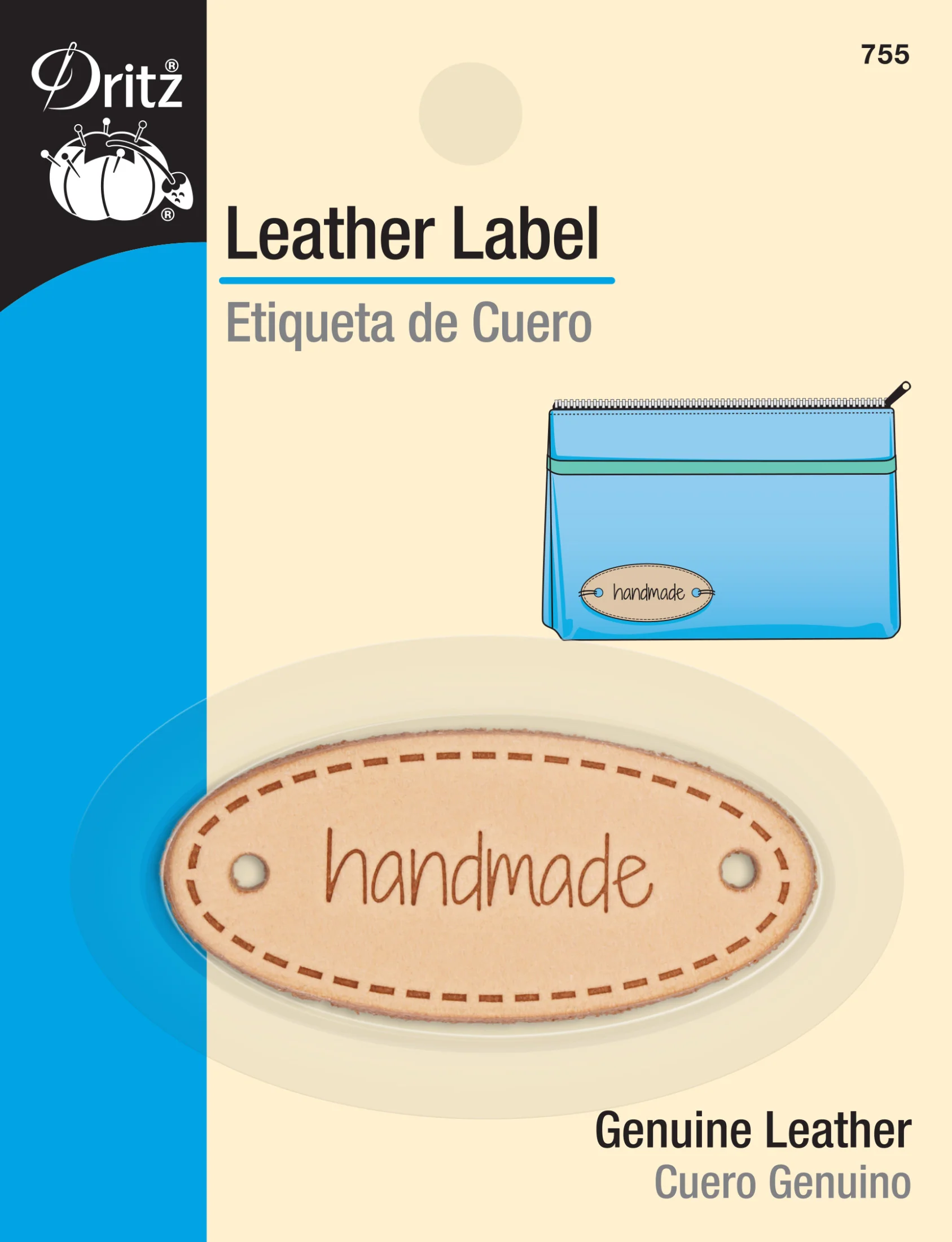 Oval Leather Label