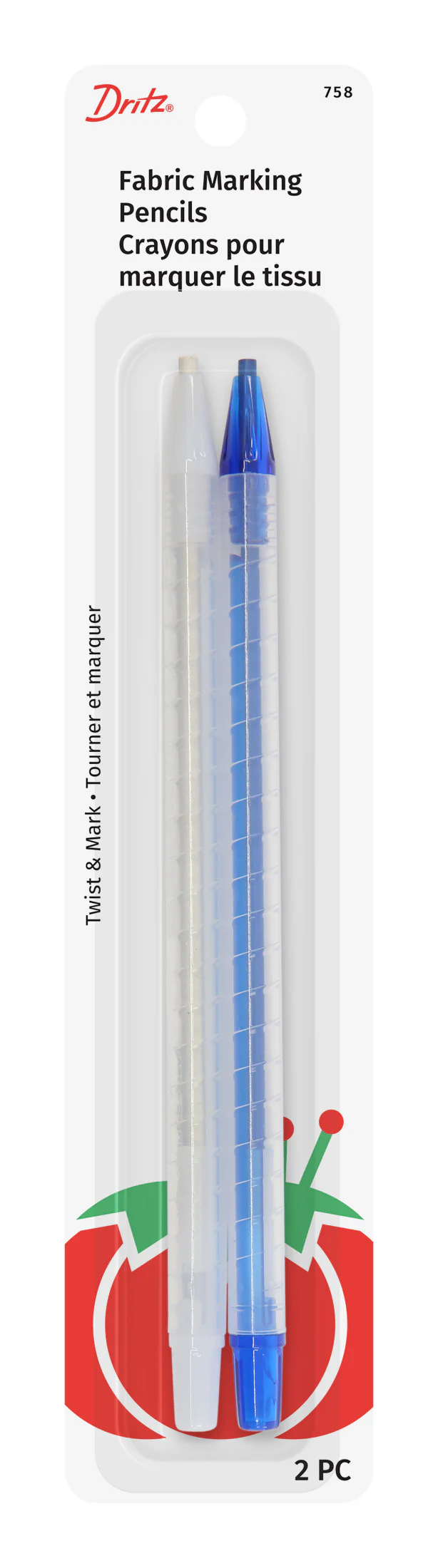 Fabric Marking Pencils, 2 pc