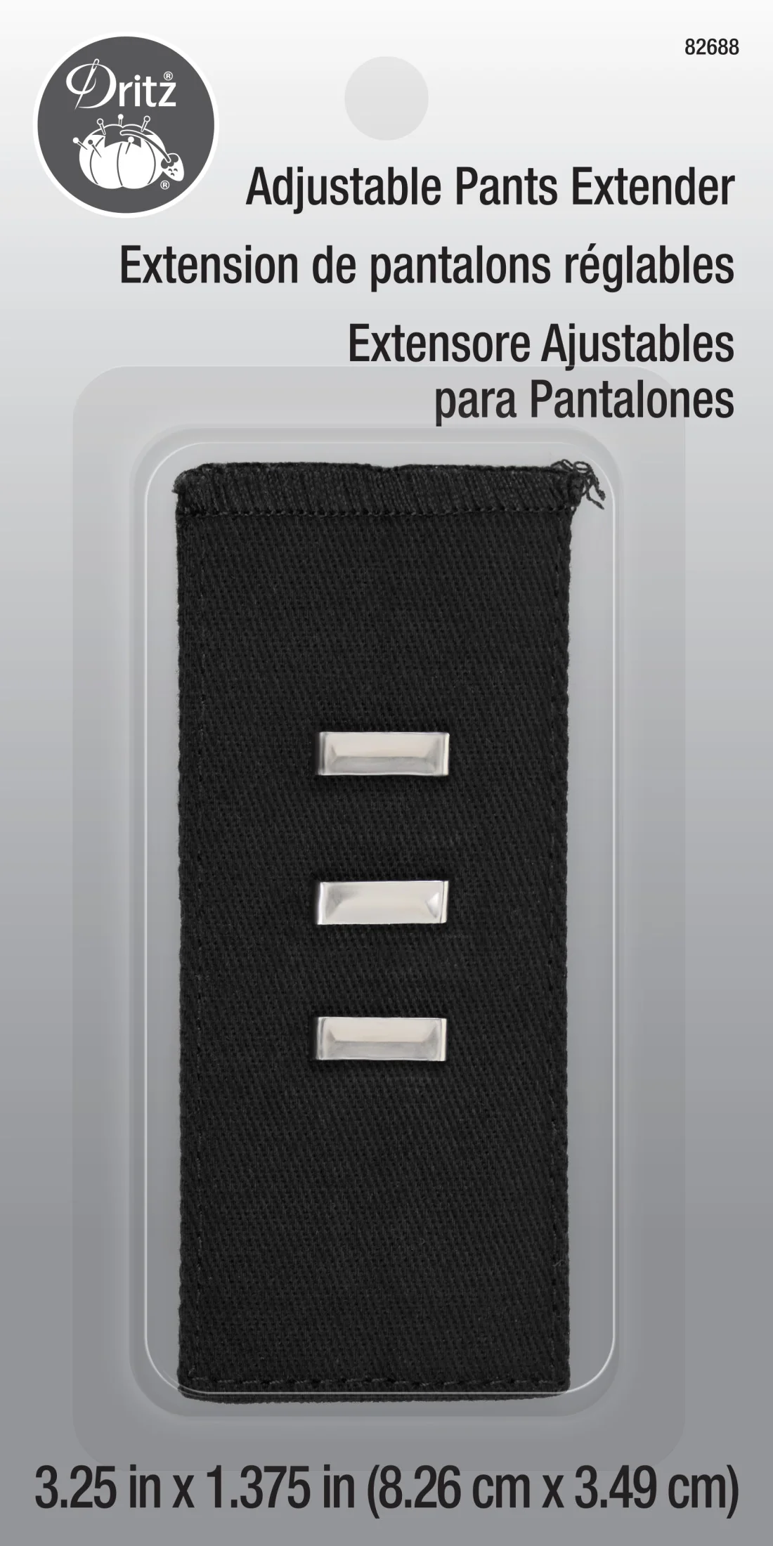 Adjustable Pants Extender Hook, Black