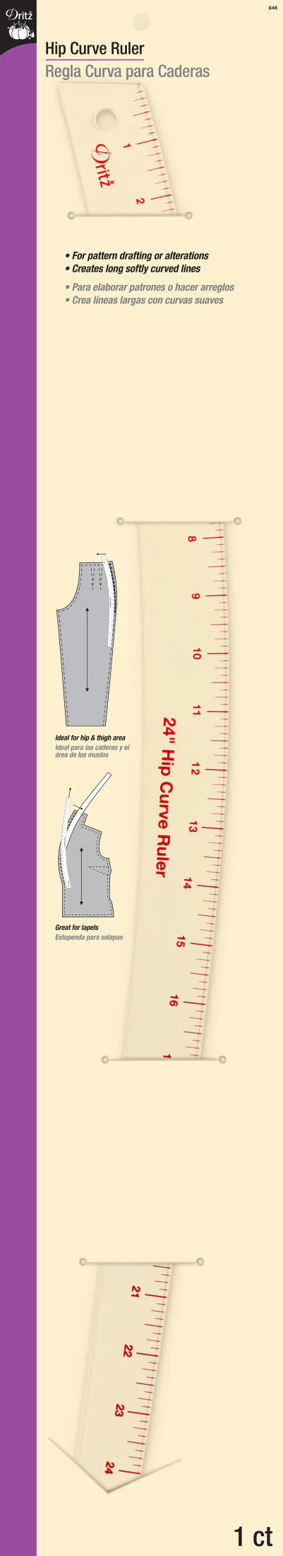 24" Hip Curve Ruler