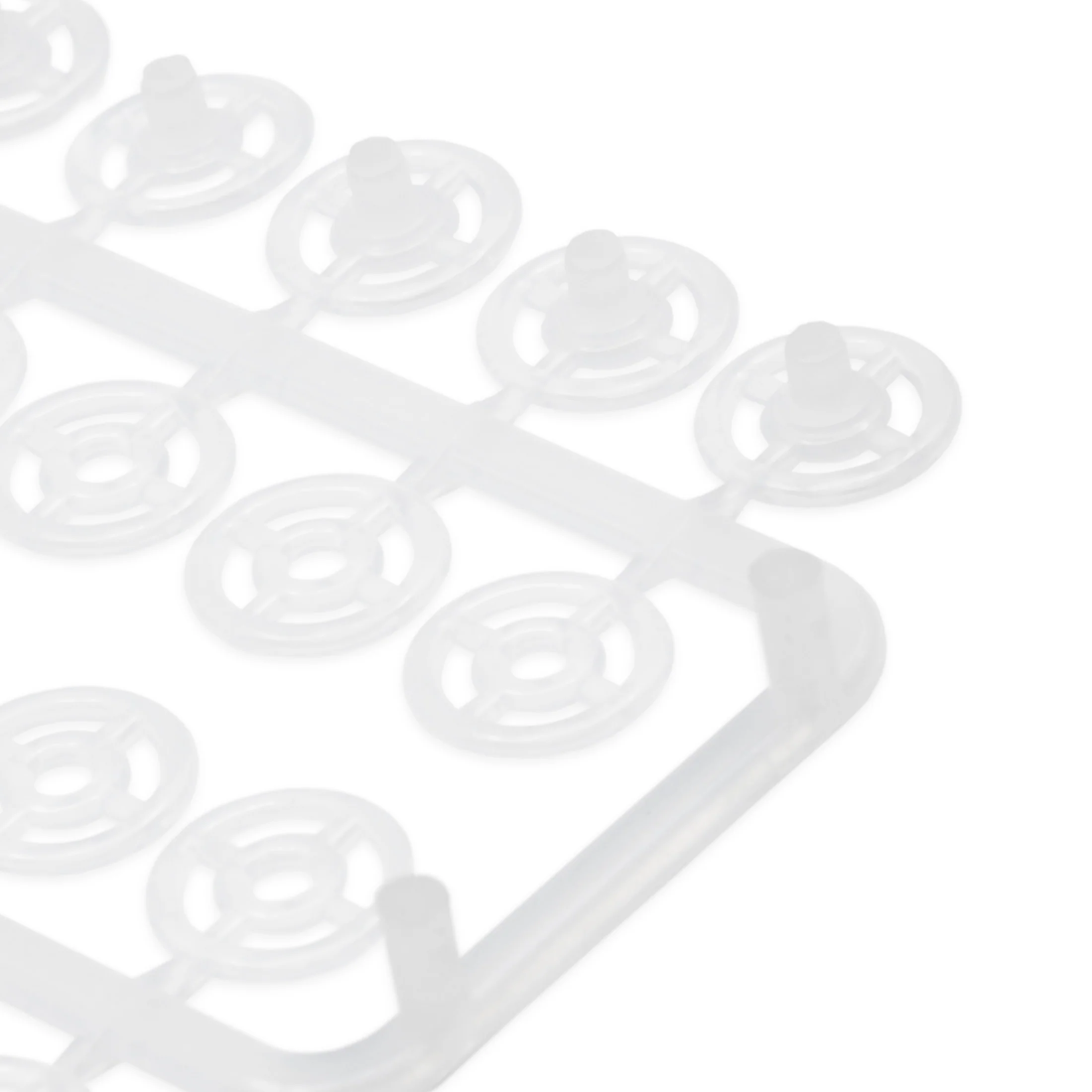 5/16" Sew-On Snaps, 12 Sets, Clear - Image 2