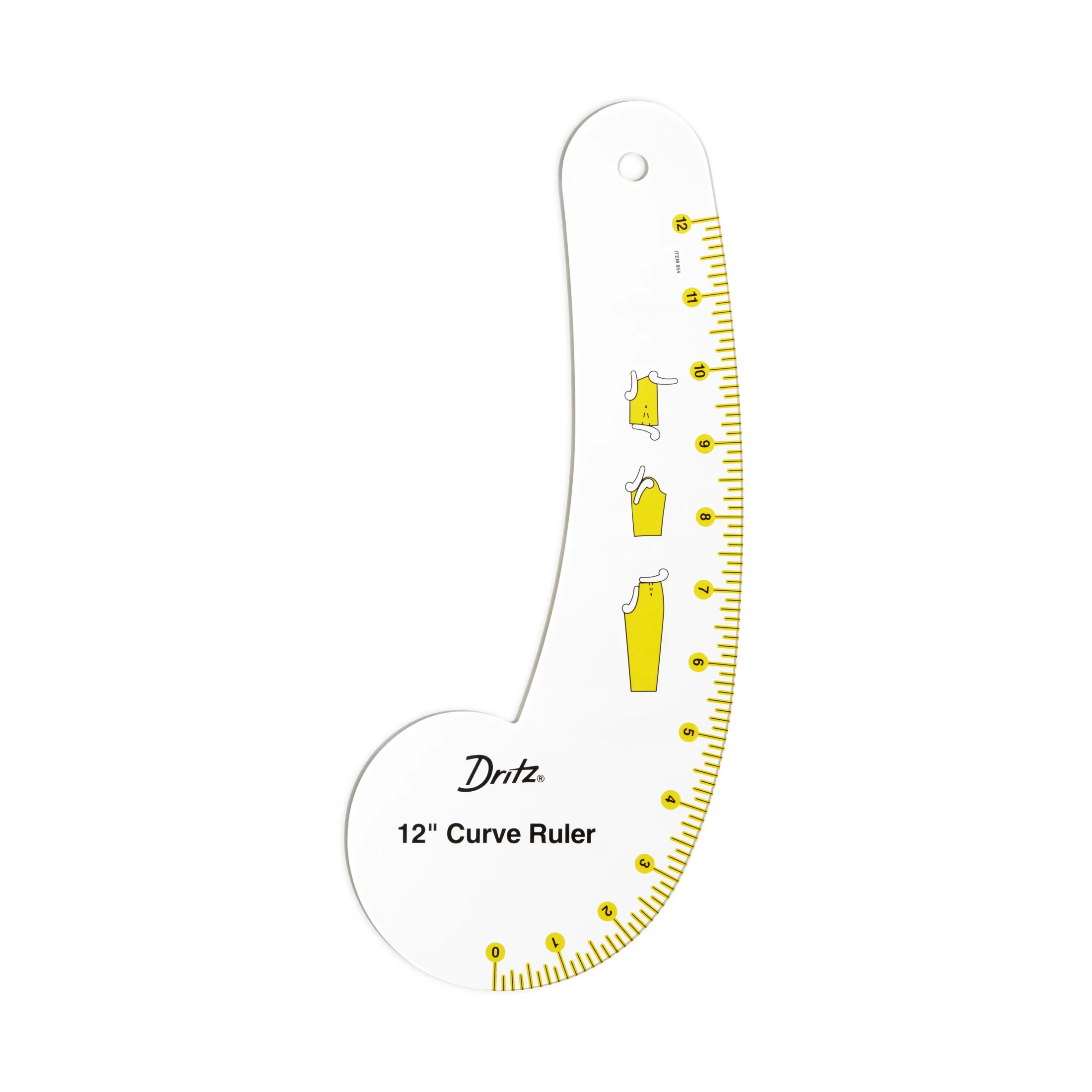 Design Ruler Trio, 3 Sewing Rulers, Clear - Image 3