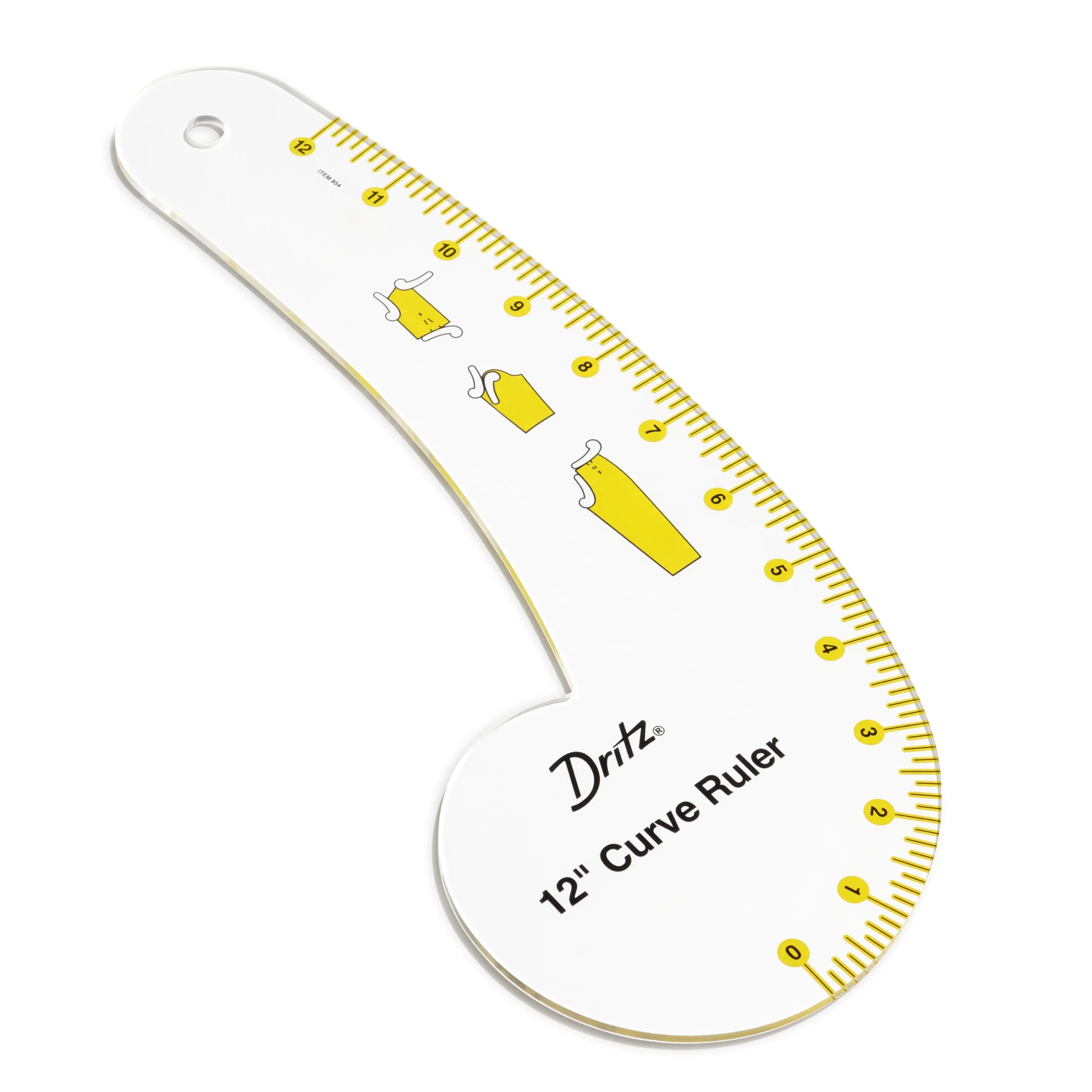 12" Curve Ruler with How-To Illustrations - Image 3