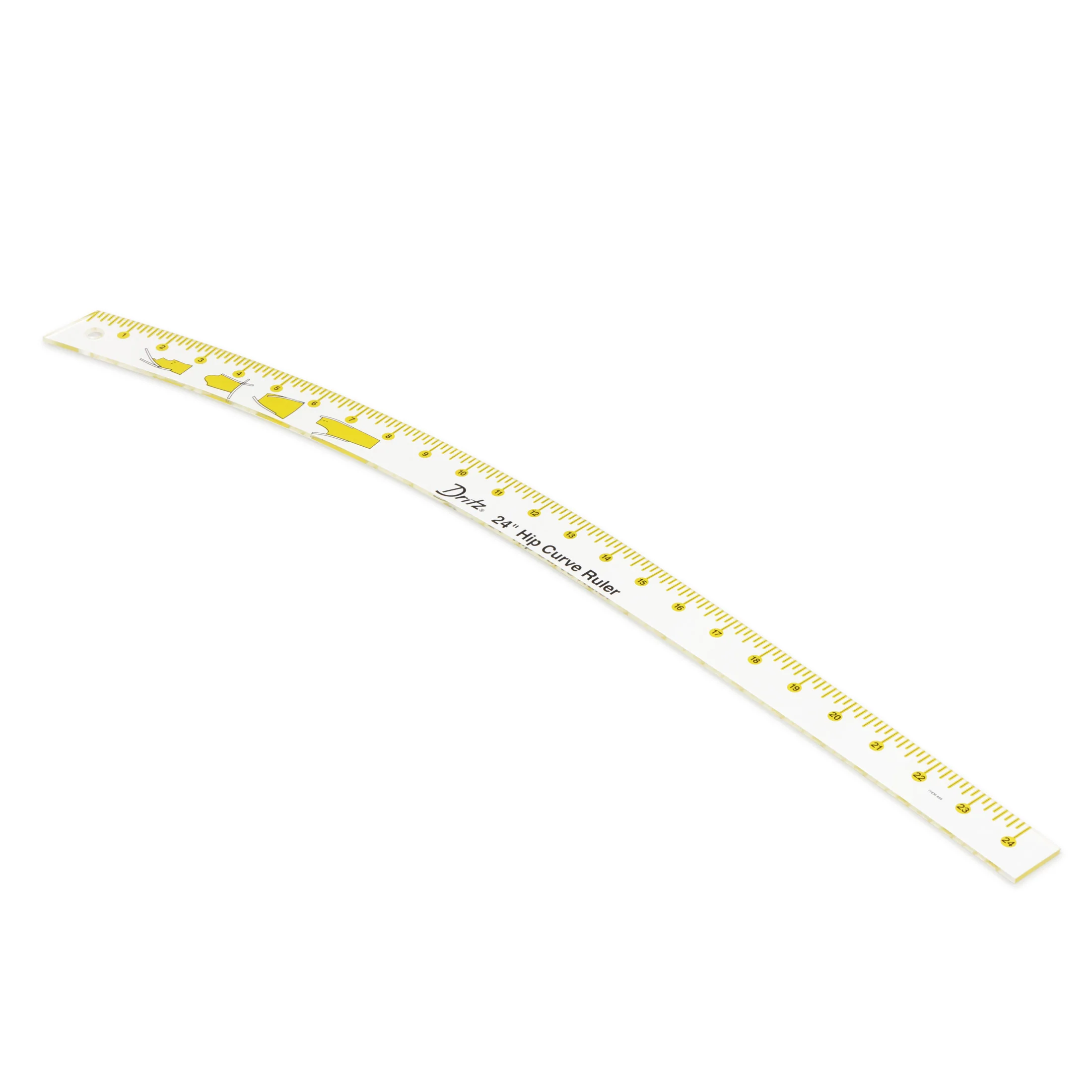 24" Hip Curve Ruler with How-To Illustrations - Image 5