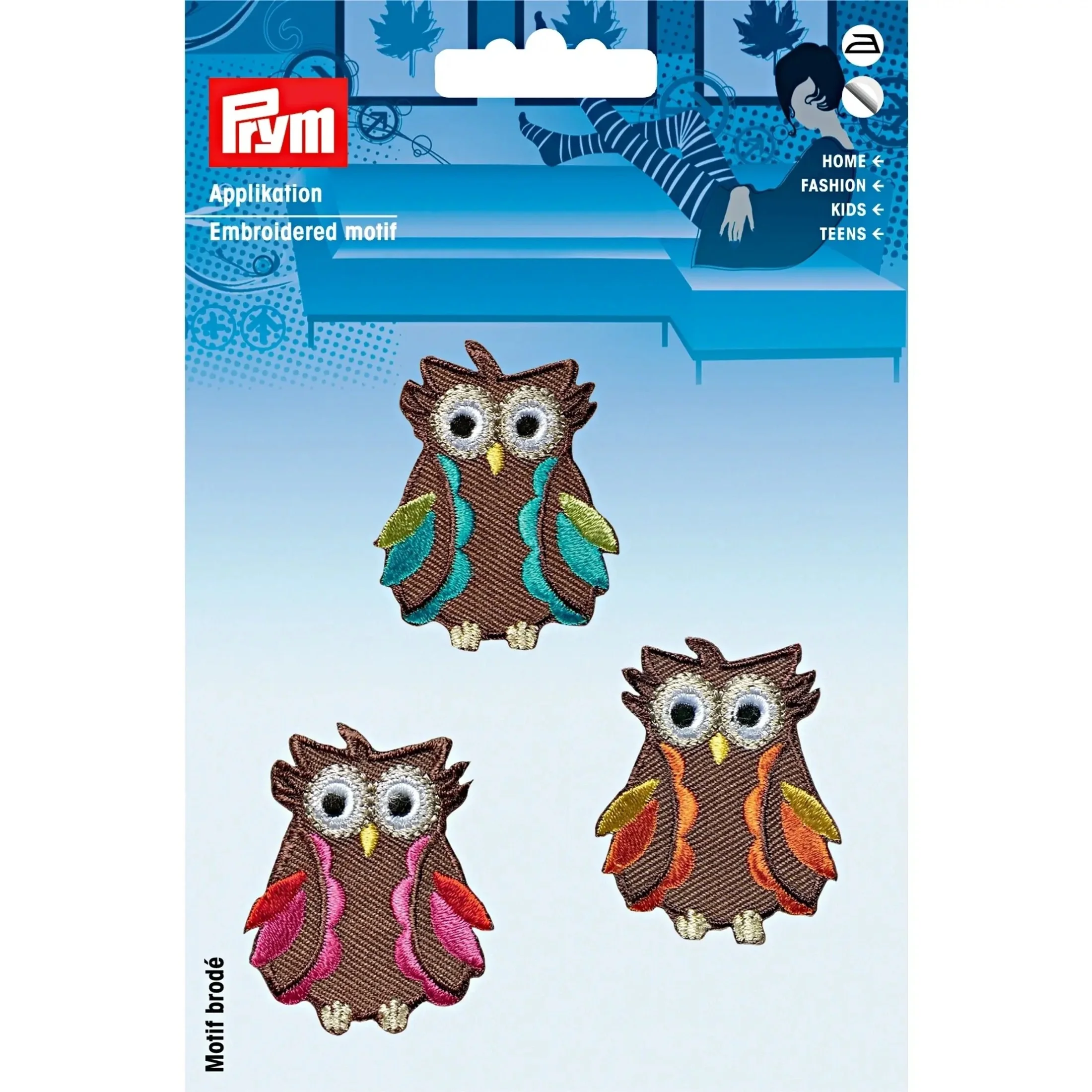 Applique, Owls, 3 pc