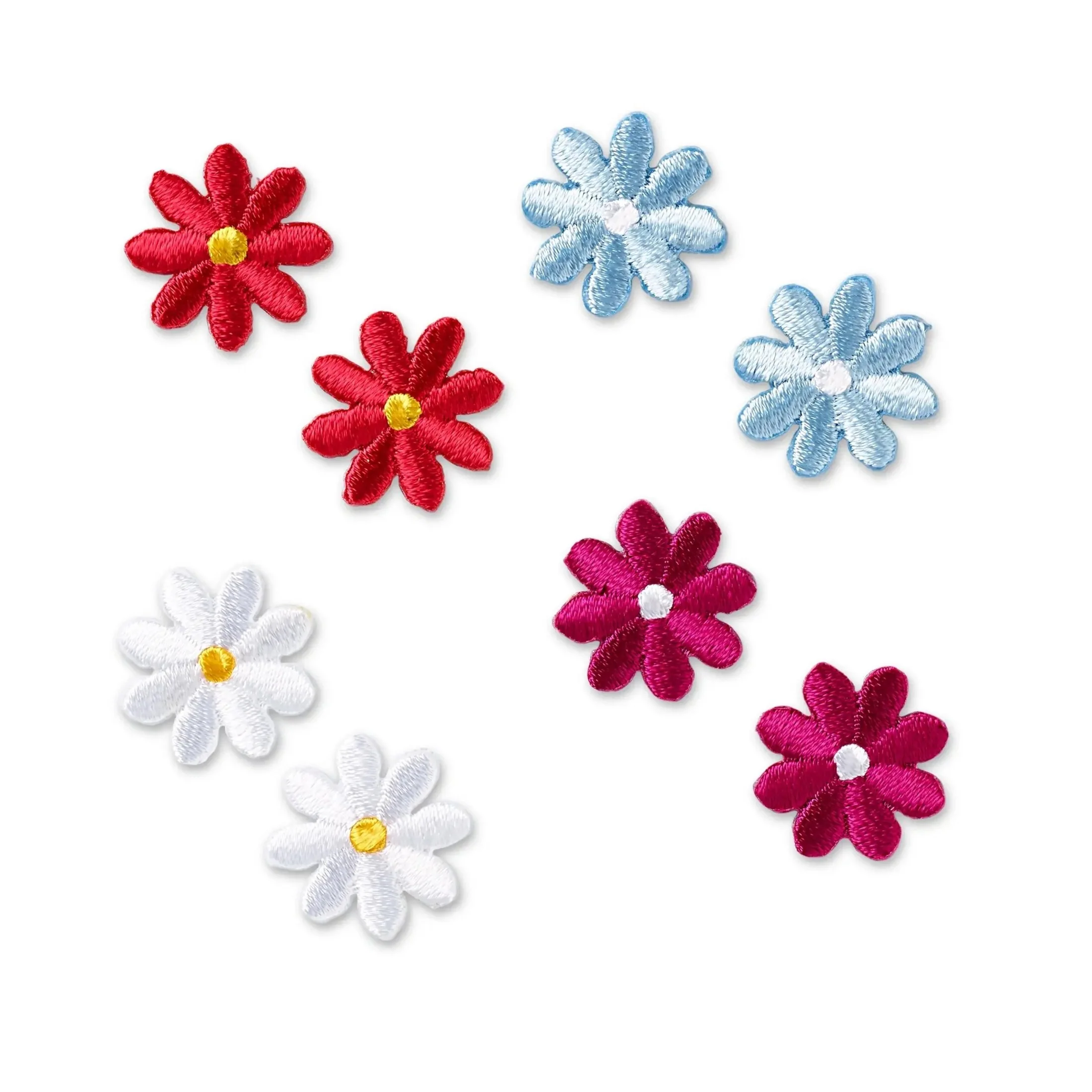 Applique, Multicolored Flowers, 8 pc - Image 2