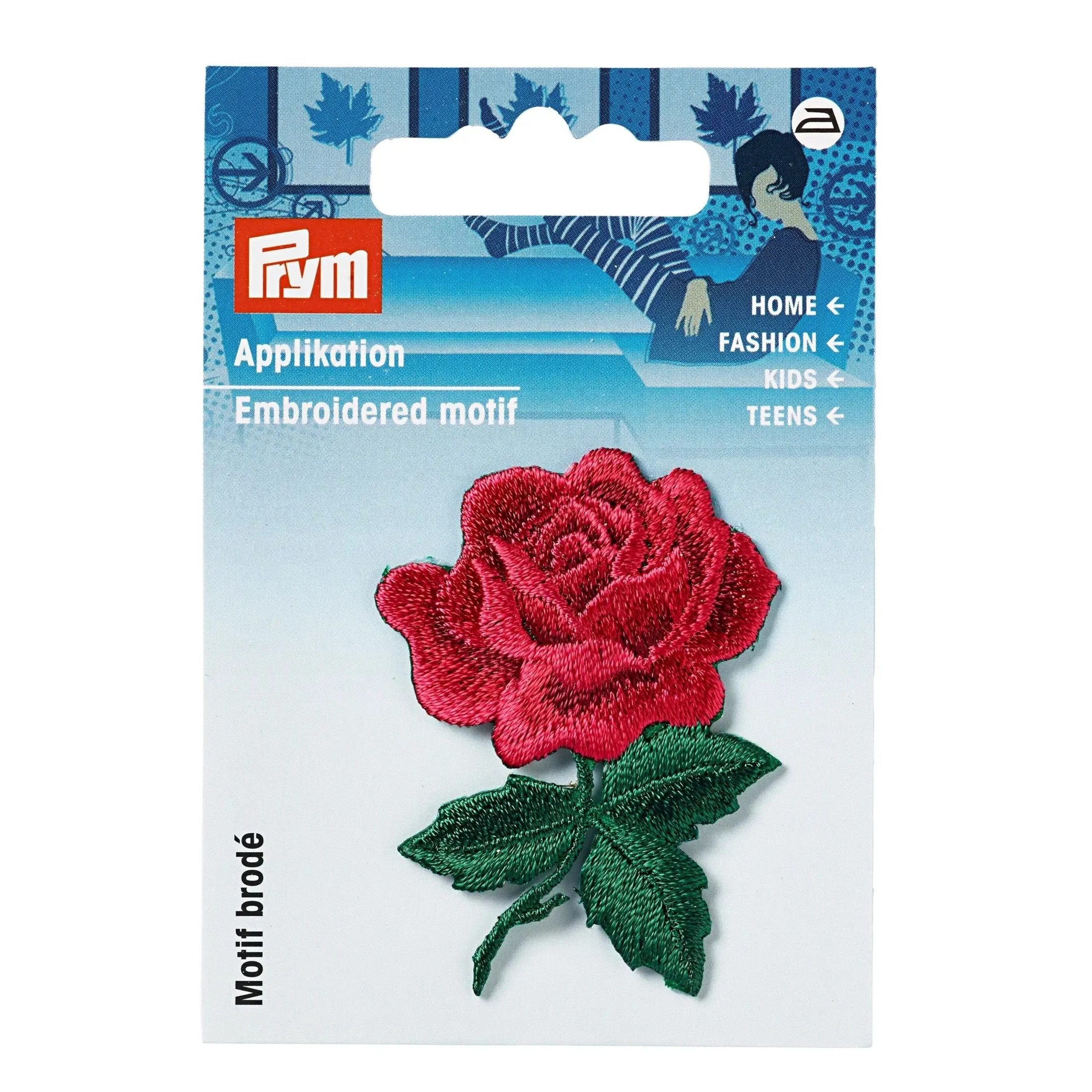 Applique, Rose, 1 pc
