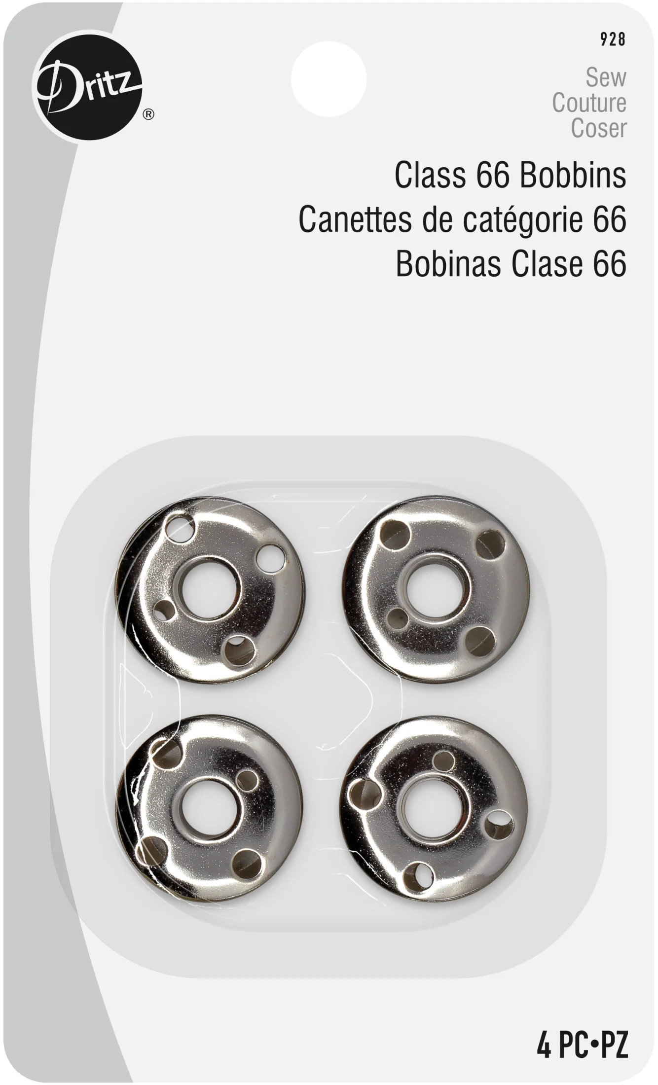 Class 66 Bobbins, Metal, 4pc