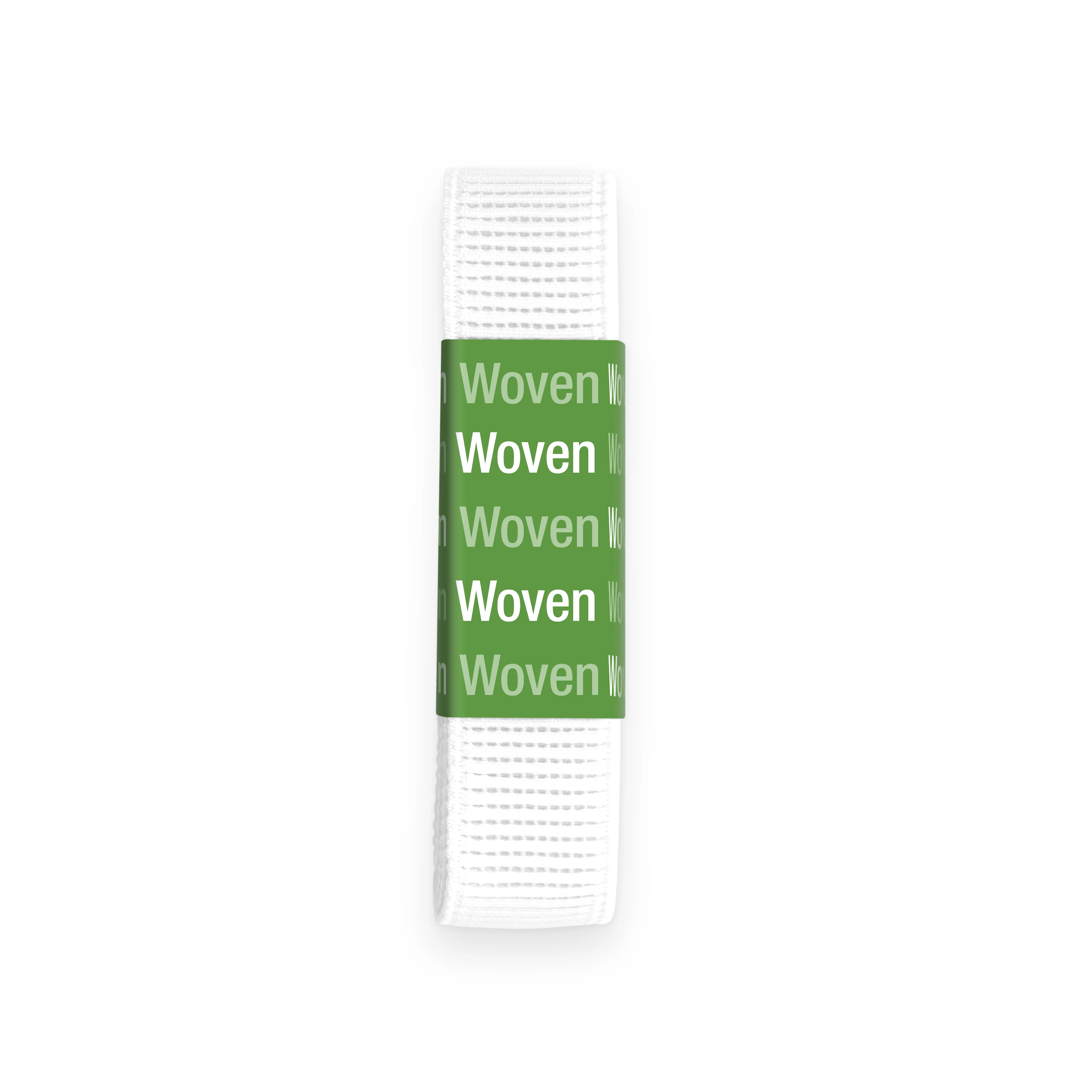 3/4" Ribbed Non-Roll Elastic, White, 1 yd - Image 2