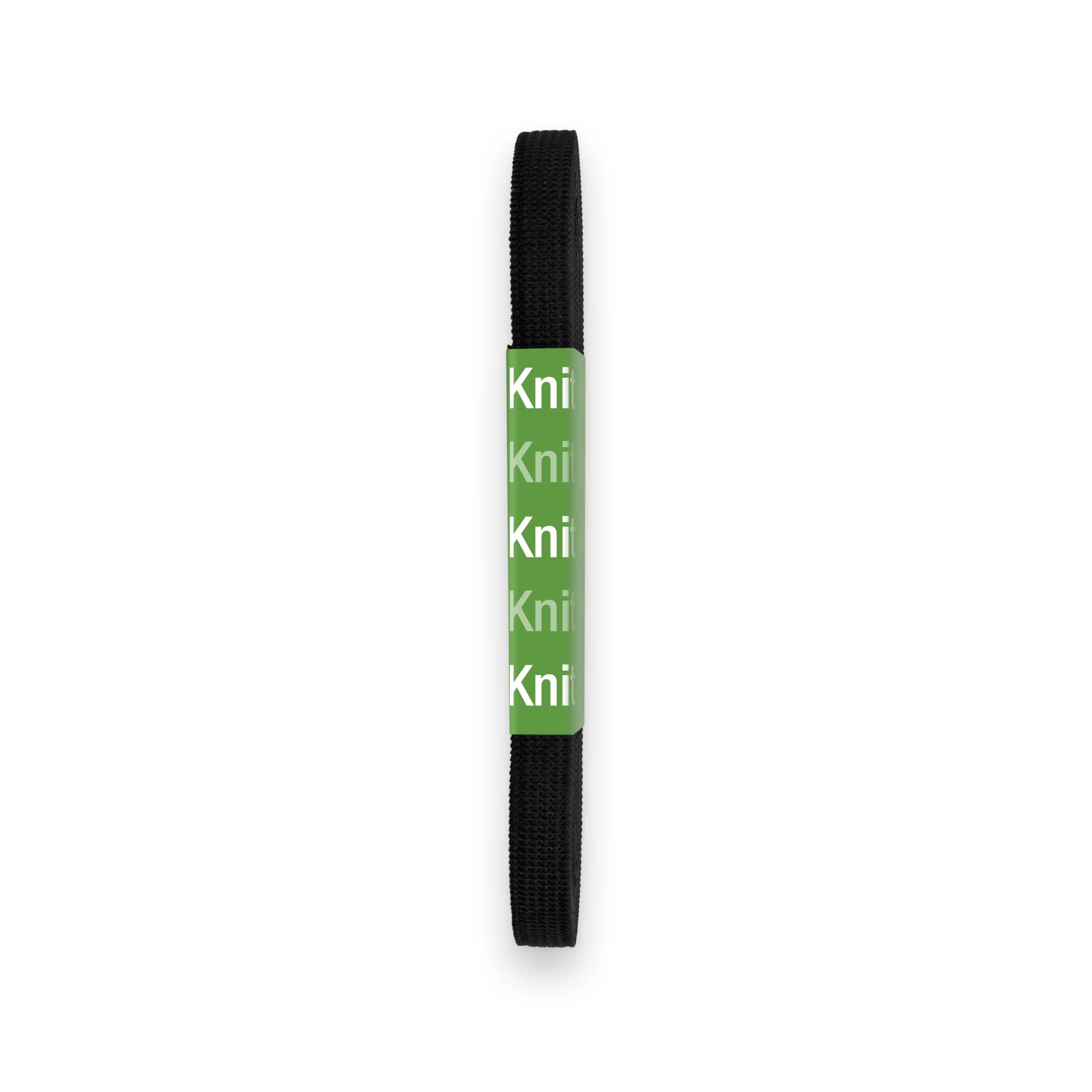1/4" Knit Elastic, Black, 3 yd - Image 2