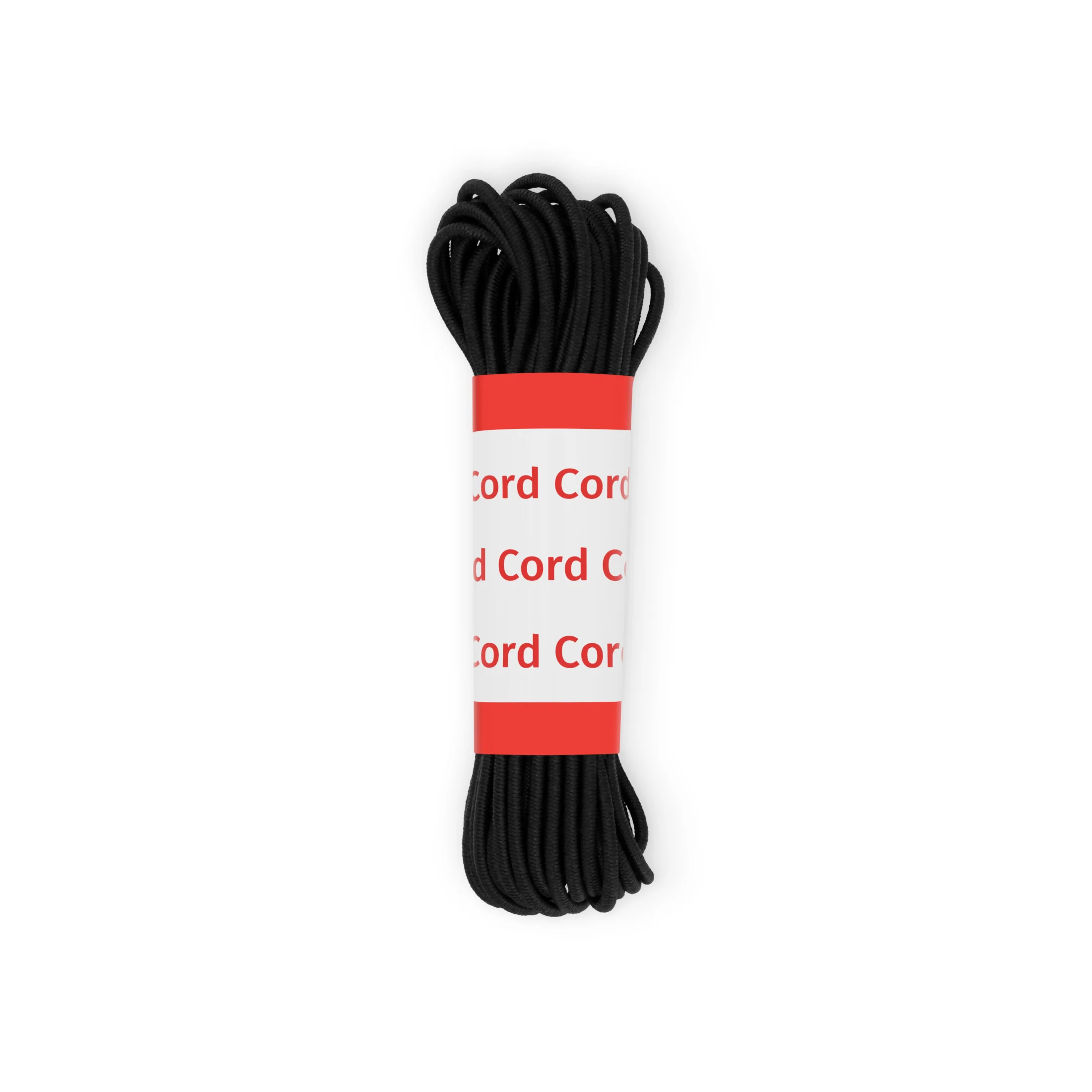 Round Cord Elastic, Black, 5 yd - Image 2