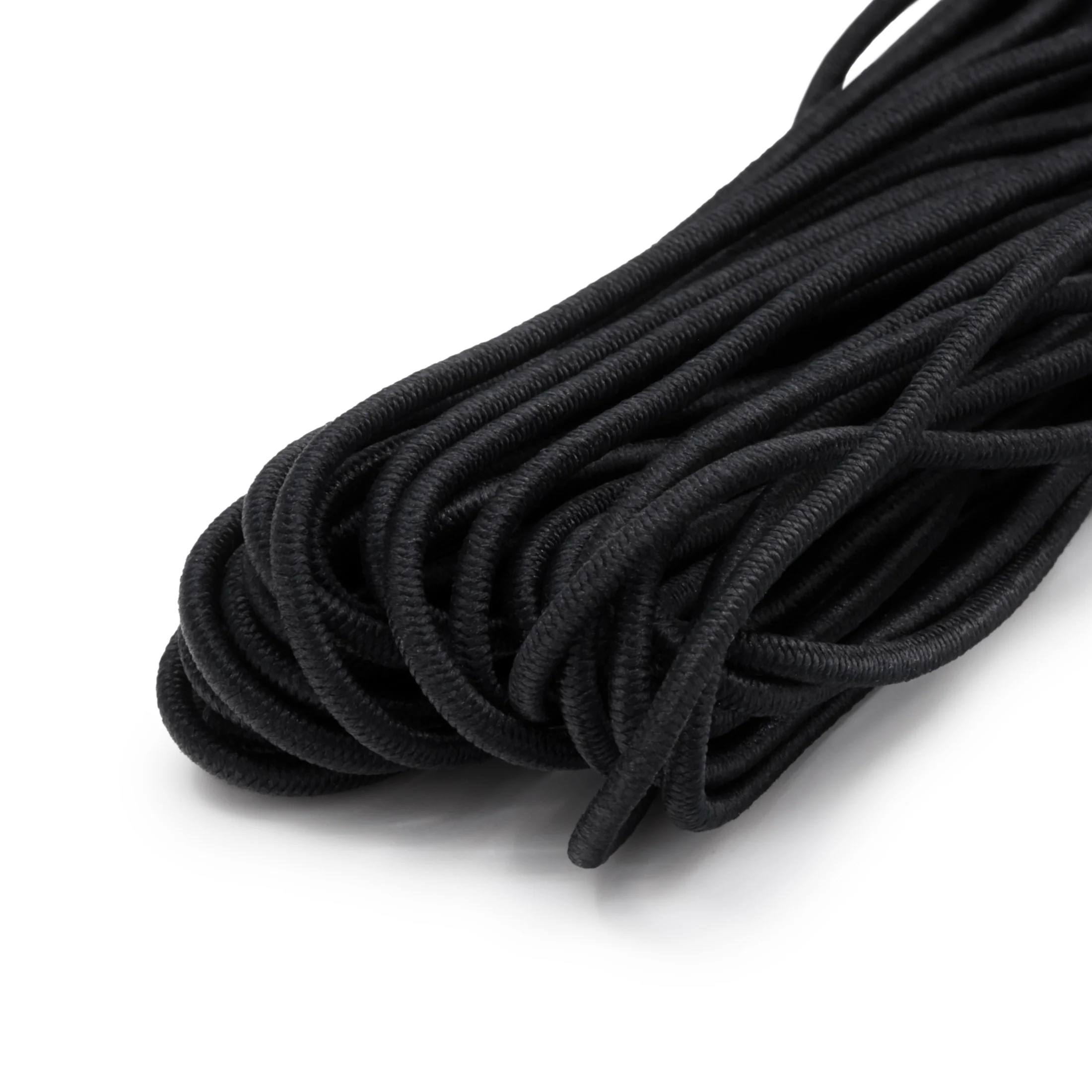 Round Cord Elastic, Black, 5 yd - Image 3