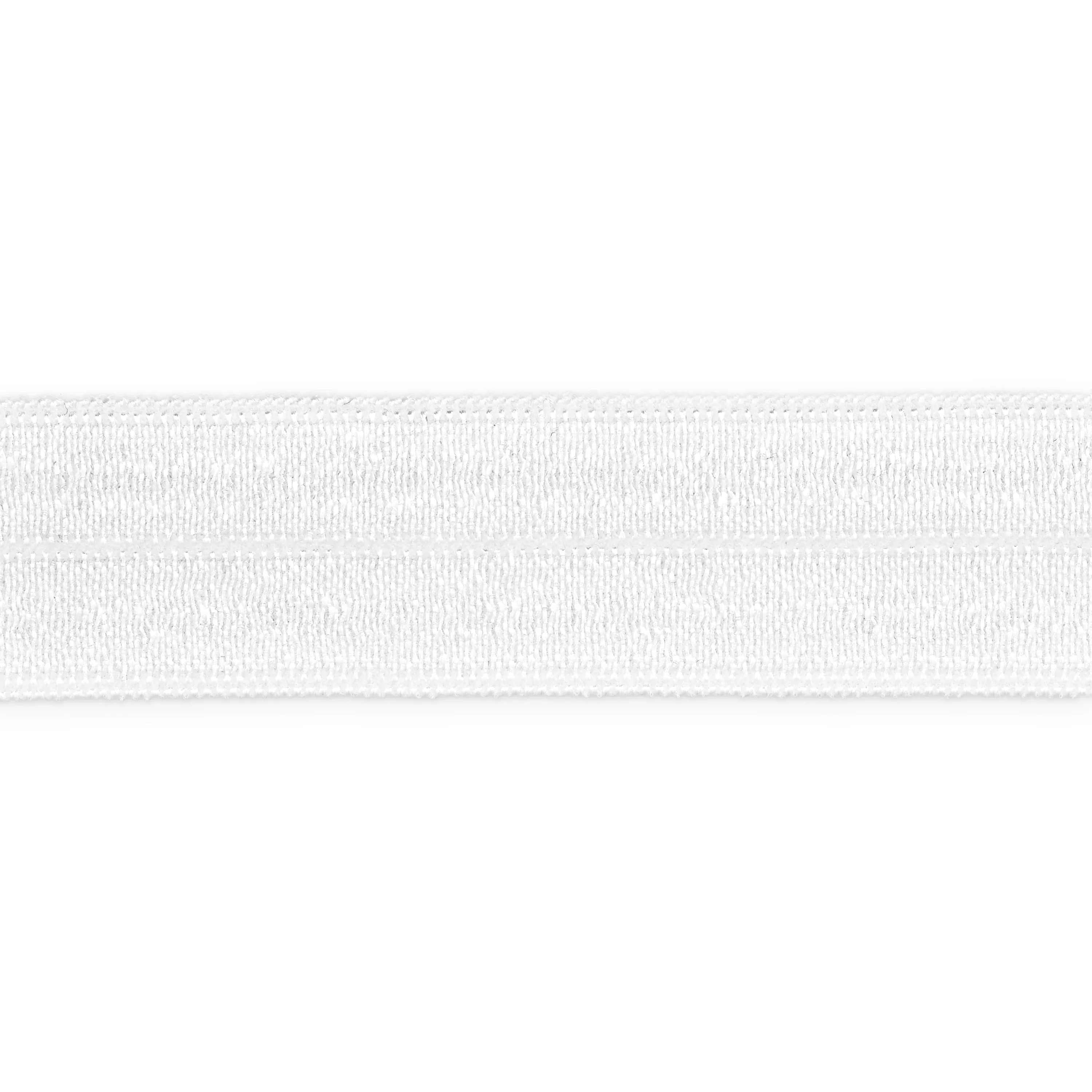 5/8" Fold-Over Elastic, White, 1 yd - Image 2