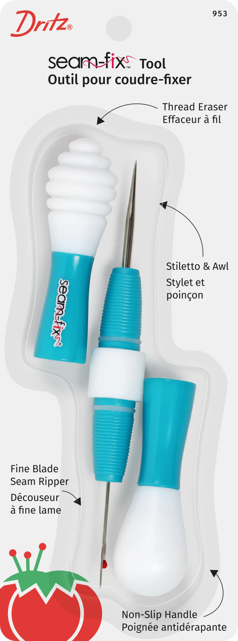 Seam-Fix Tool (Seam Ripper, Awl and Stiletto)