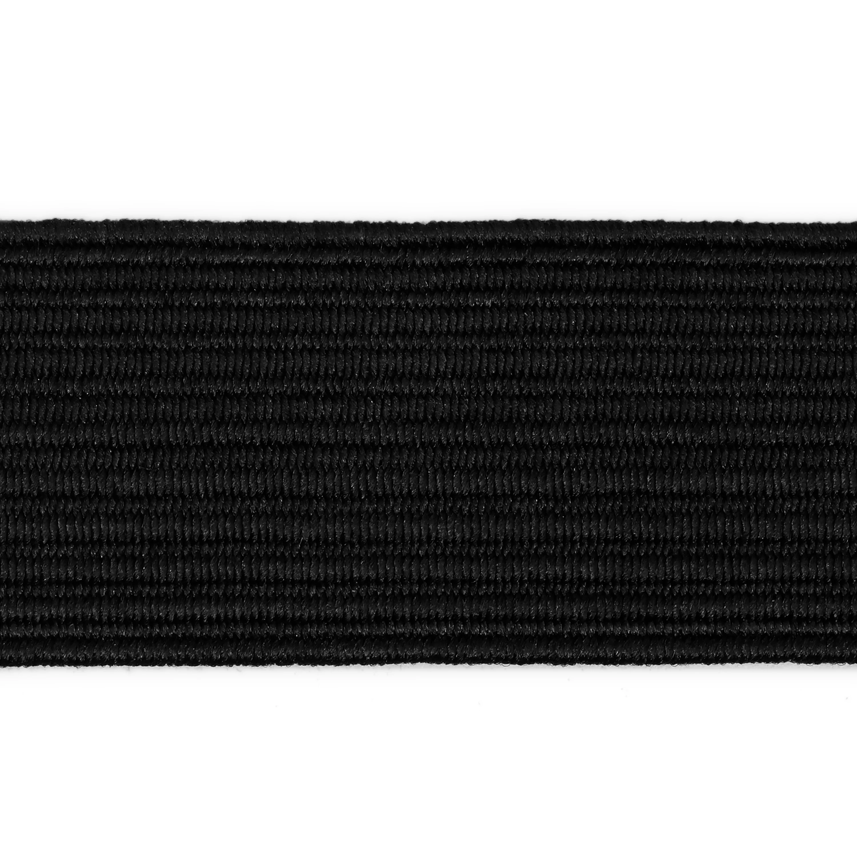 3/4" Black Braided Elastic, 3 yd - Image 3