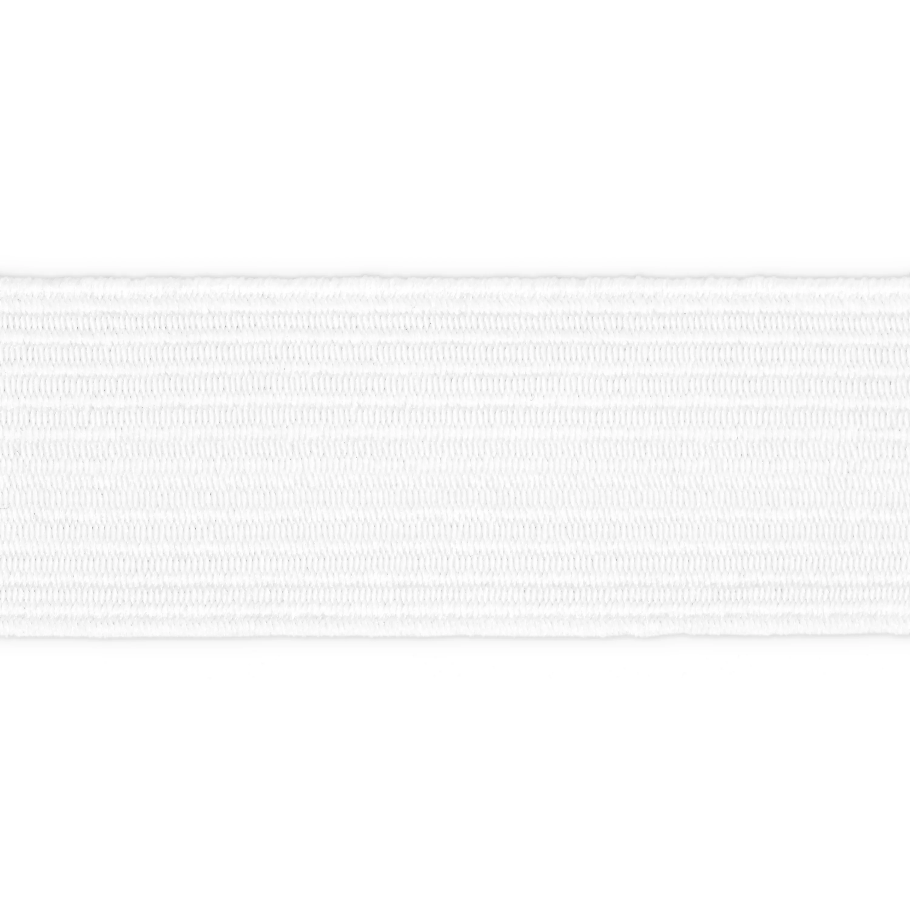 1" White Braided Elastic, 4 yd - Image 3