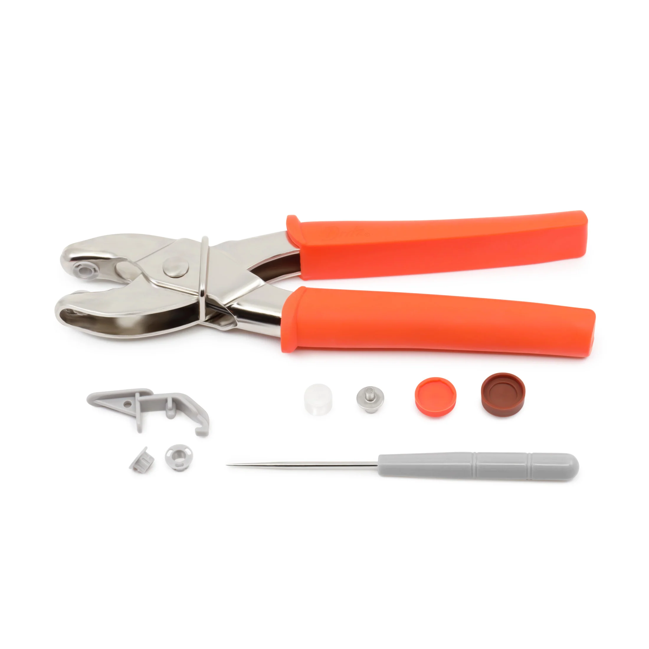 Plastic Snap Pliers for Size 20 Snaps, Orange - Image 3