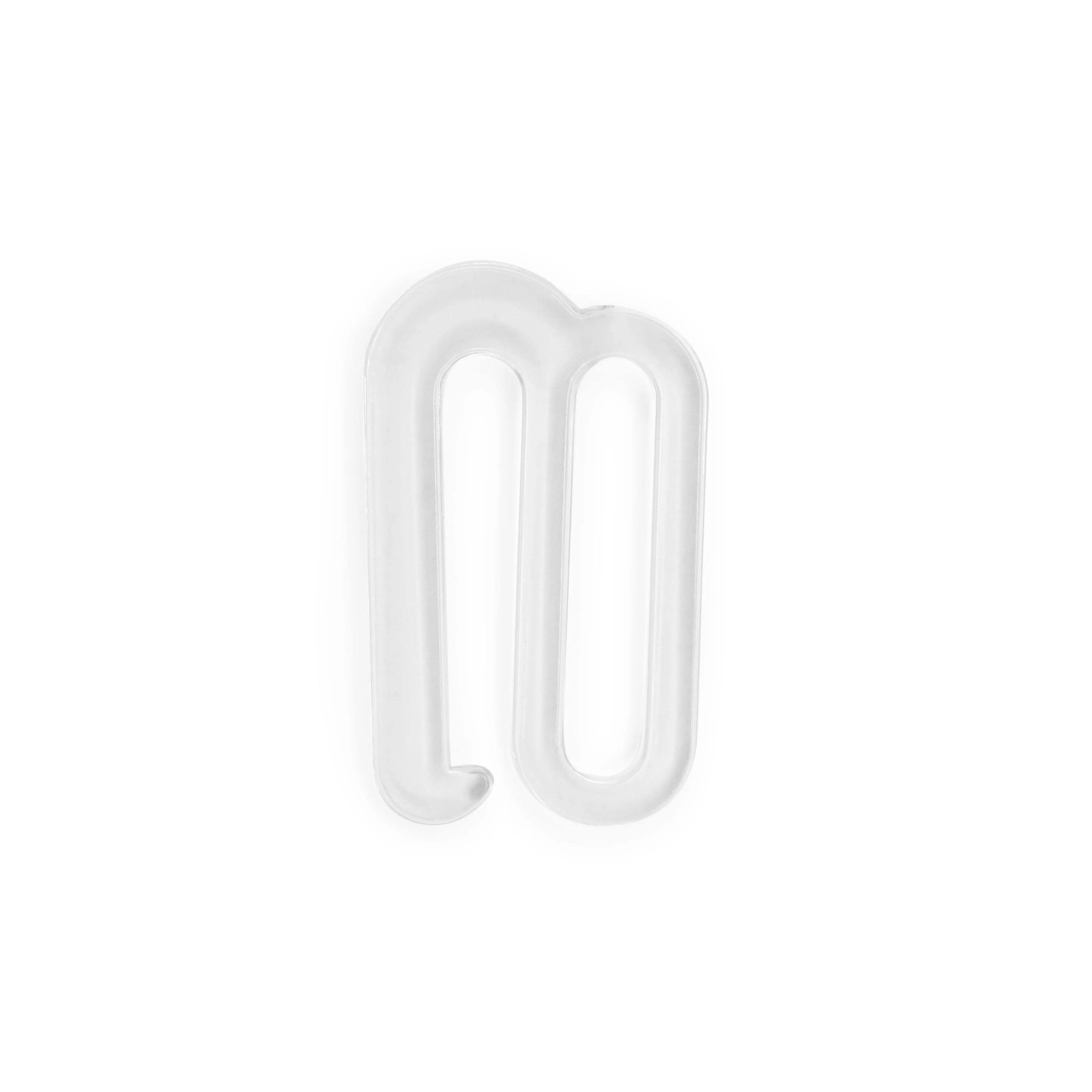 1" Swim Suit Bra Hooks, 2 pc, Clear - Image 3