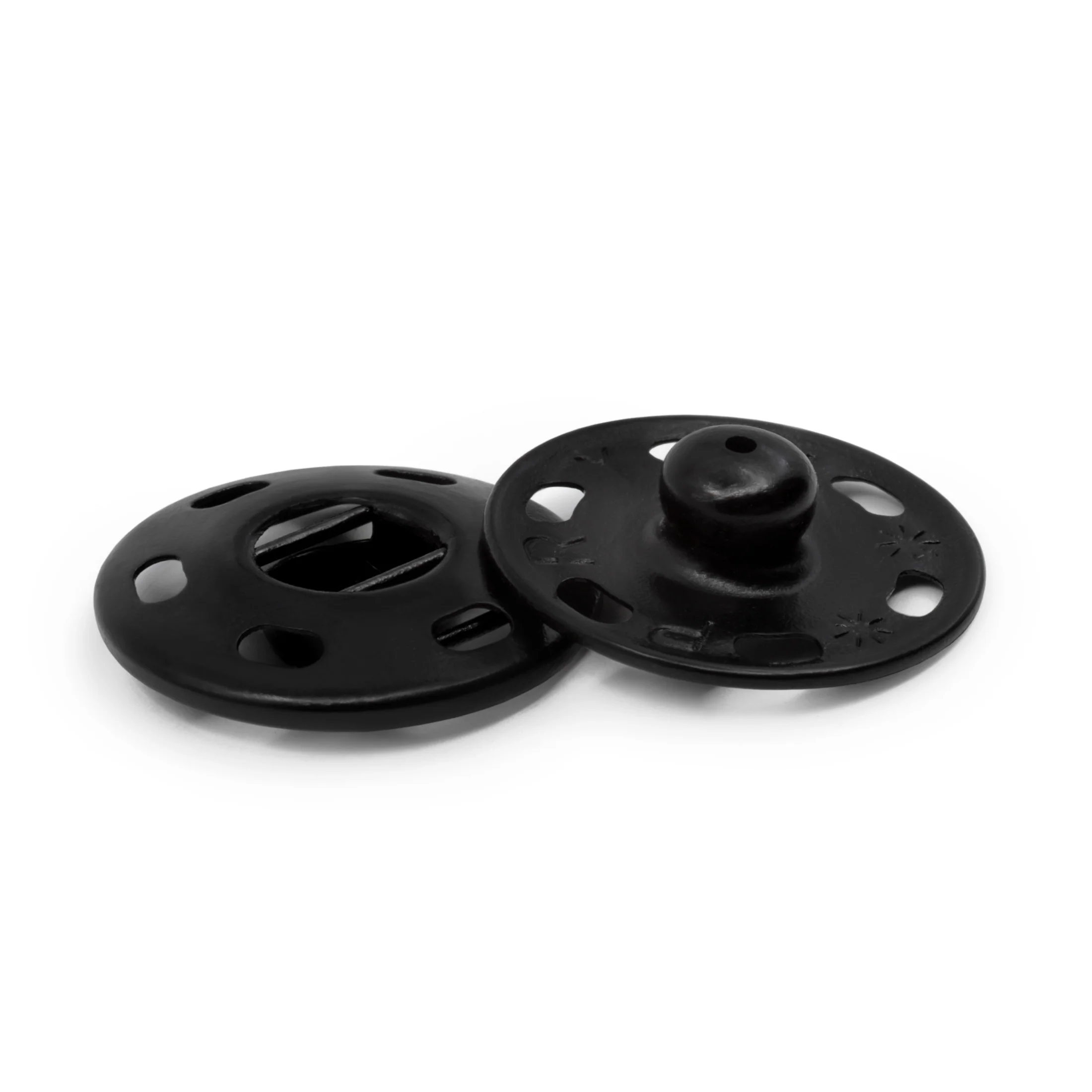 Sew-On Snaps, 48 Sets, Size 10, Black - Image 2