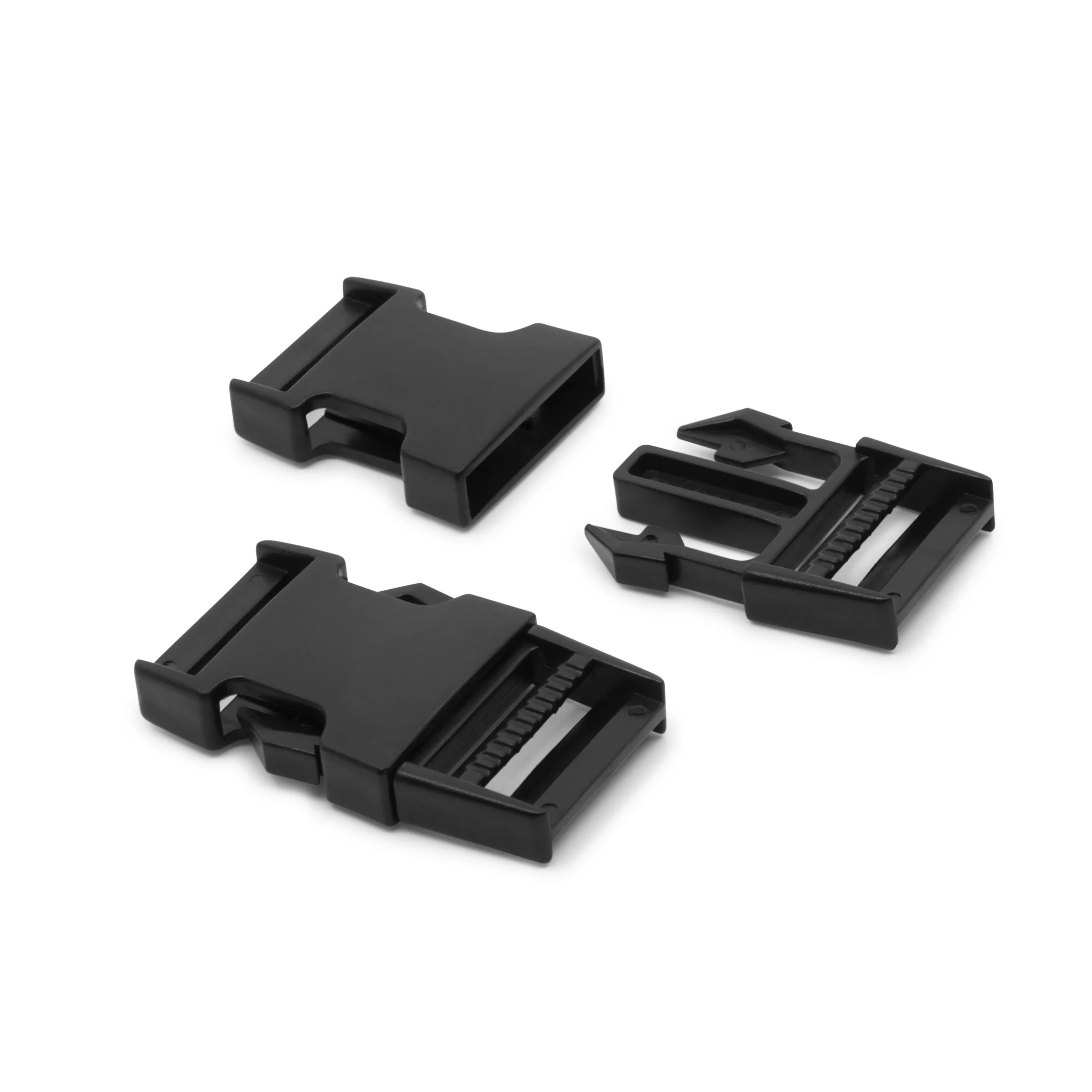 1" Parachute Buckles, Black, 12 pc - Image 3